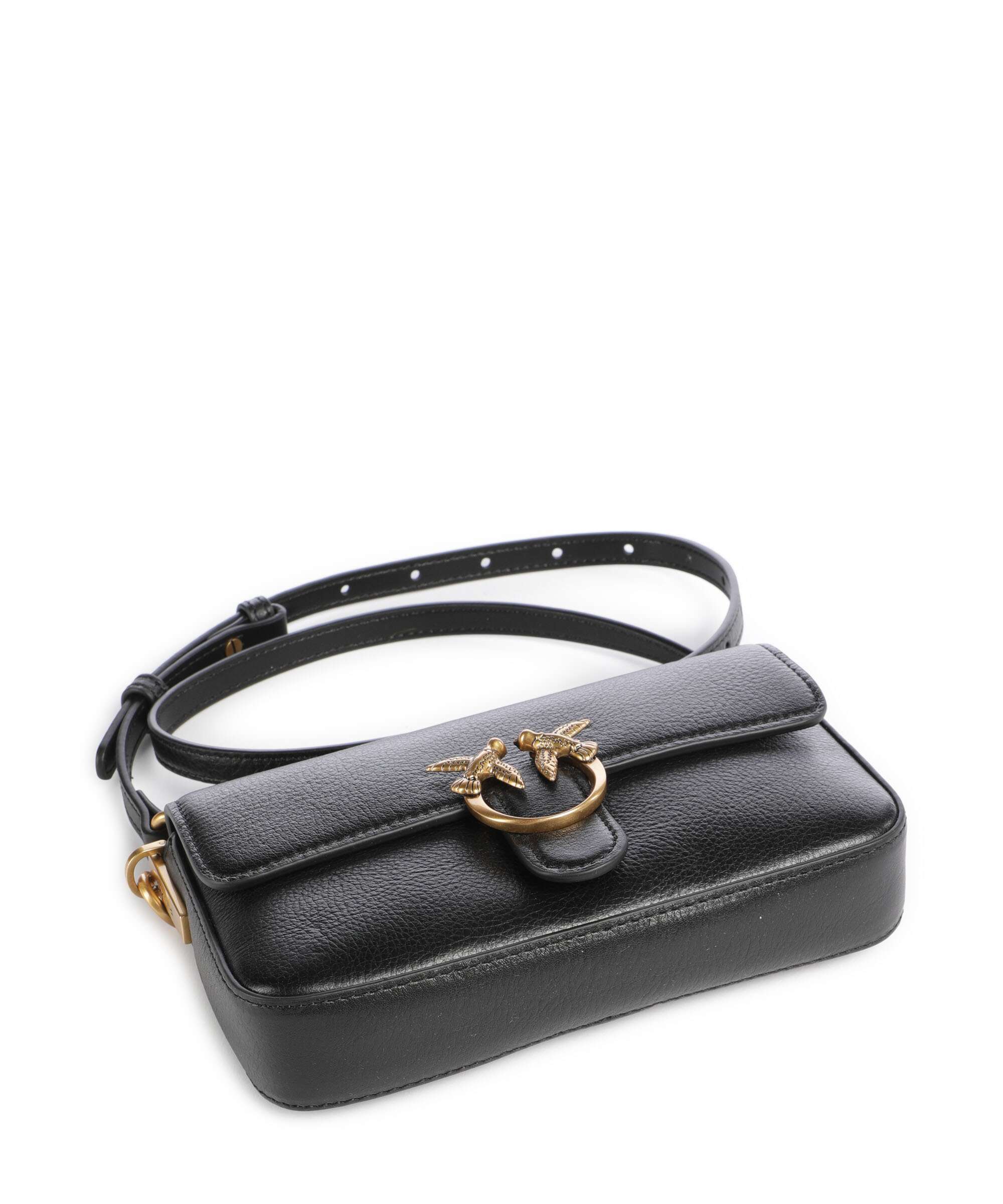 Pinko Love One Baby Slouchy Crossbody bag nero/antique gold
