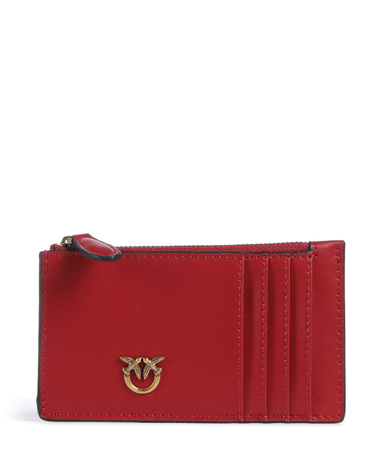 Pinko Airone Credit card holder rosso rio/antique gold