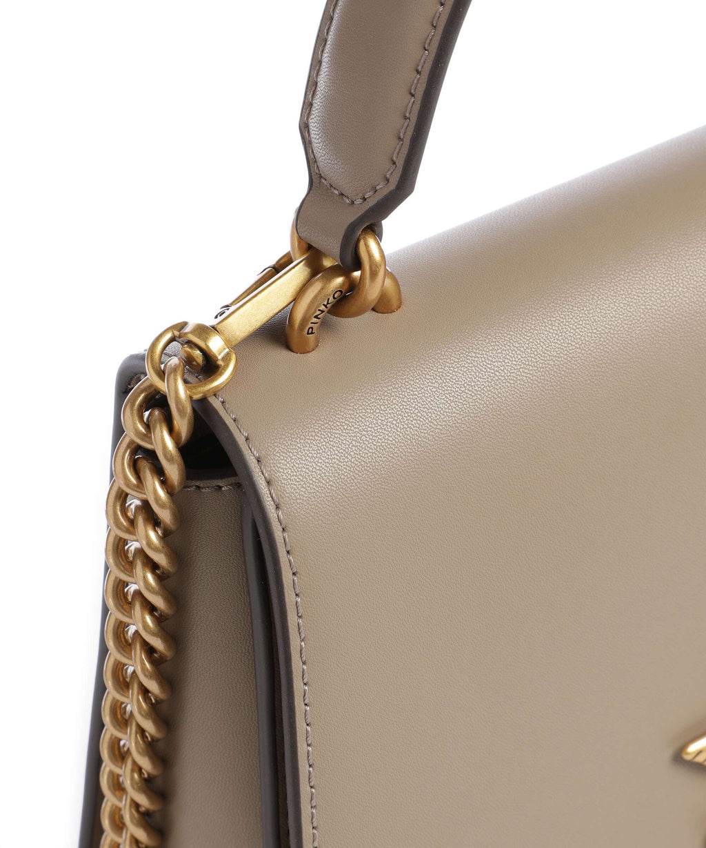 Pinko Love One Classic Handbag grigio talpa/antique gold
