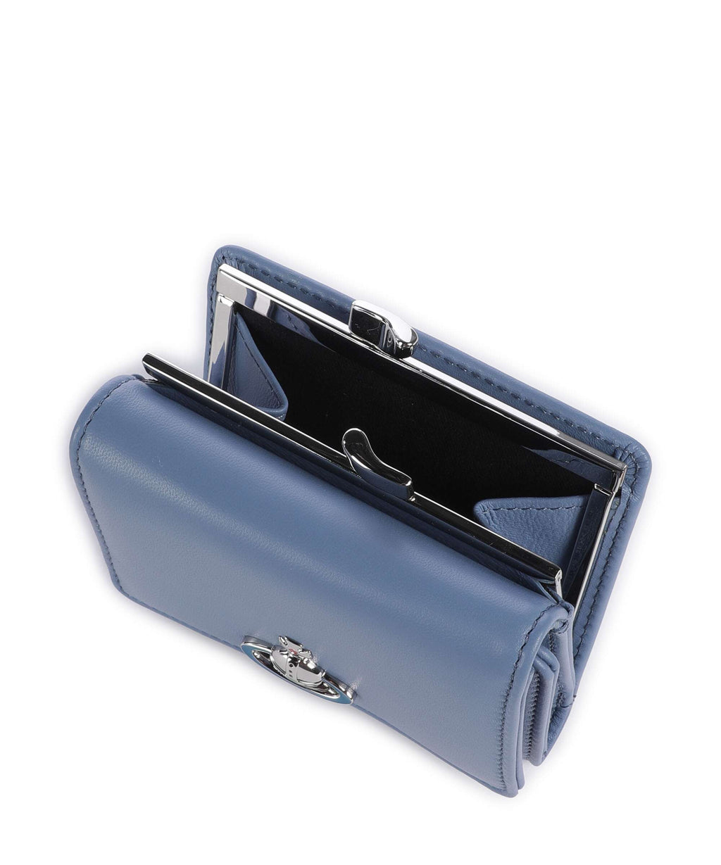 Vivienne Westwood Frame Nappa Small Wallet blue