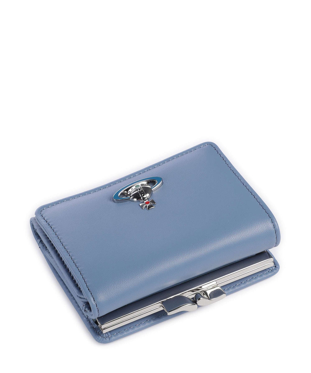 Vivienne Westwood Frame Nappa Small Wallet blue