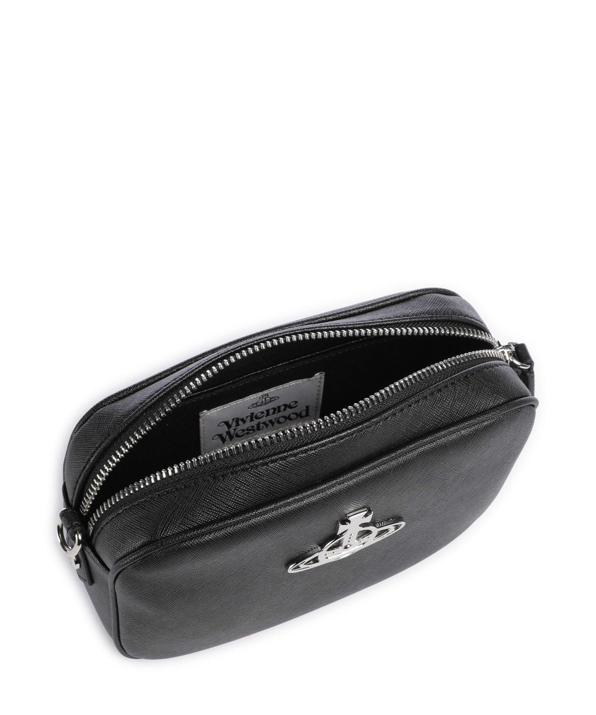 Vivienne Westwood Anna Saffiano Crossbody bag black