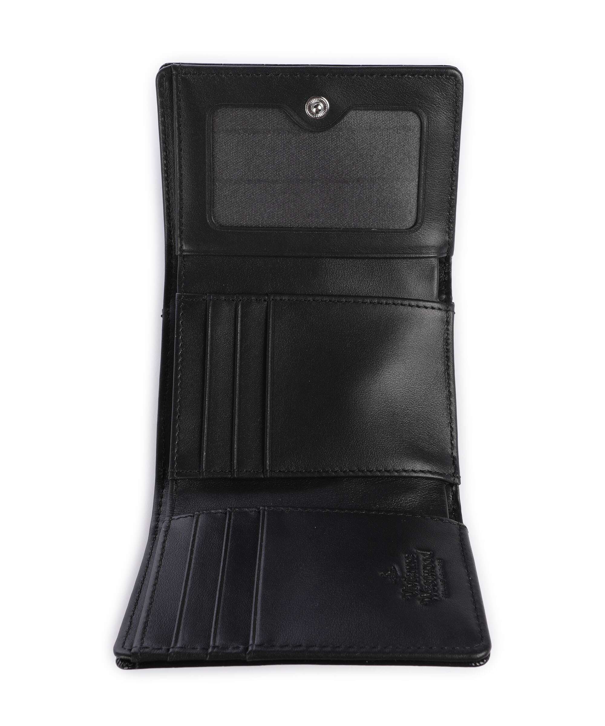 Vivienne Westwood Frame Embossed Croc Small Wallet black
