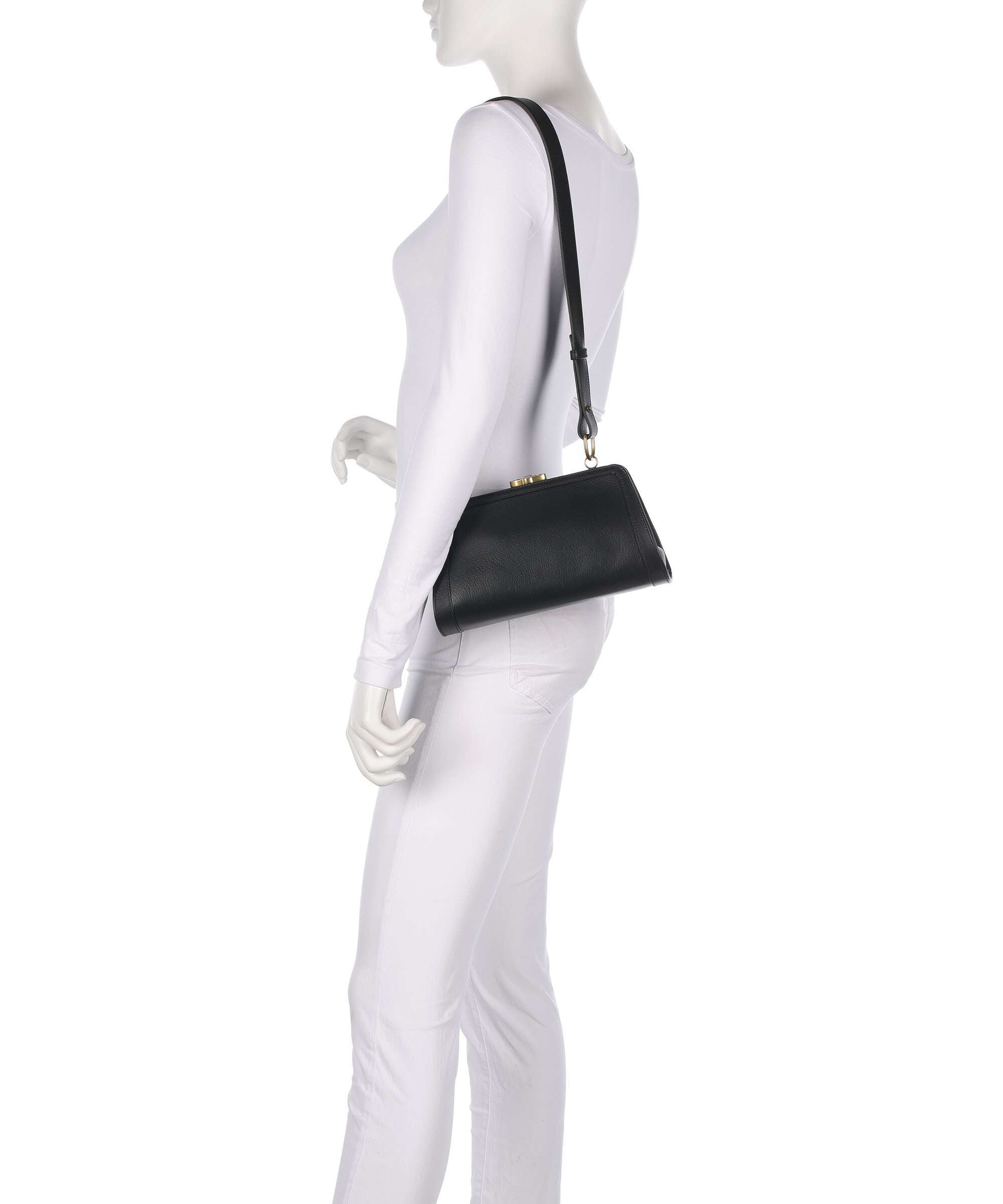Vivienne Westwood Ascot Frame Aniline Crossbody bag black