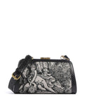 Vivienne Westwood Ascot Frame Venus Wool Jacquard Crossbody bag cream/black