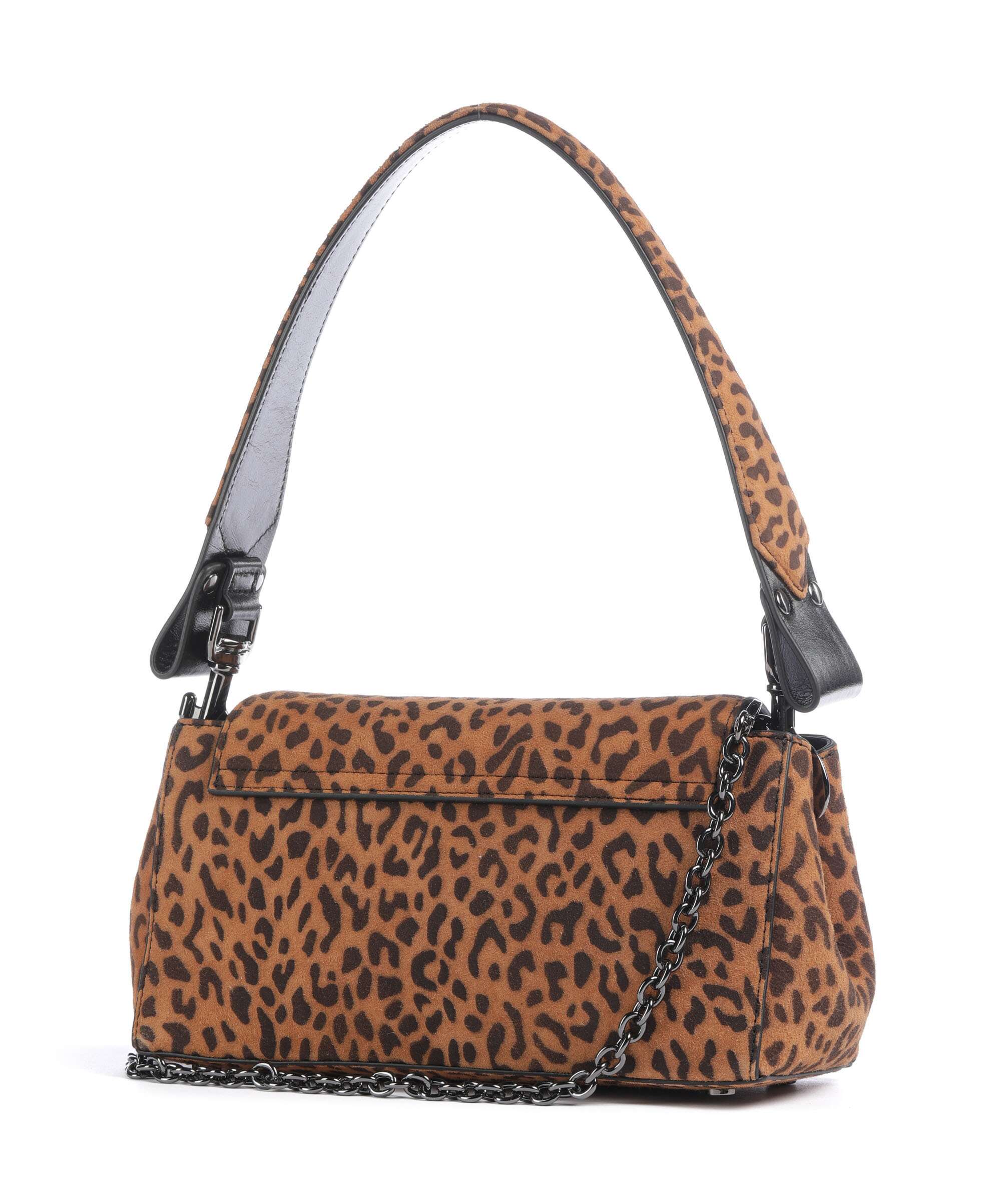 Vivienne Westwood Hazel Suede Printed Medium Shoulder bag leopard
