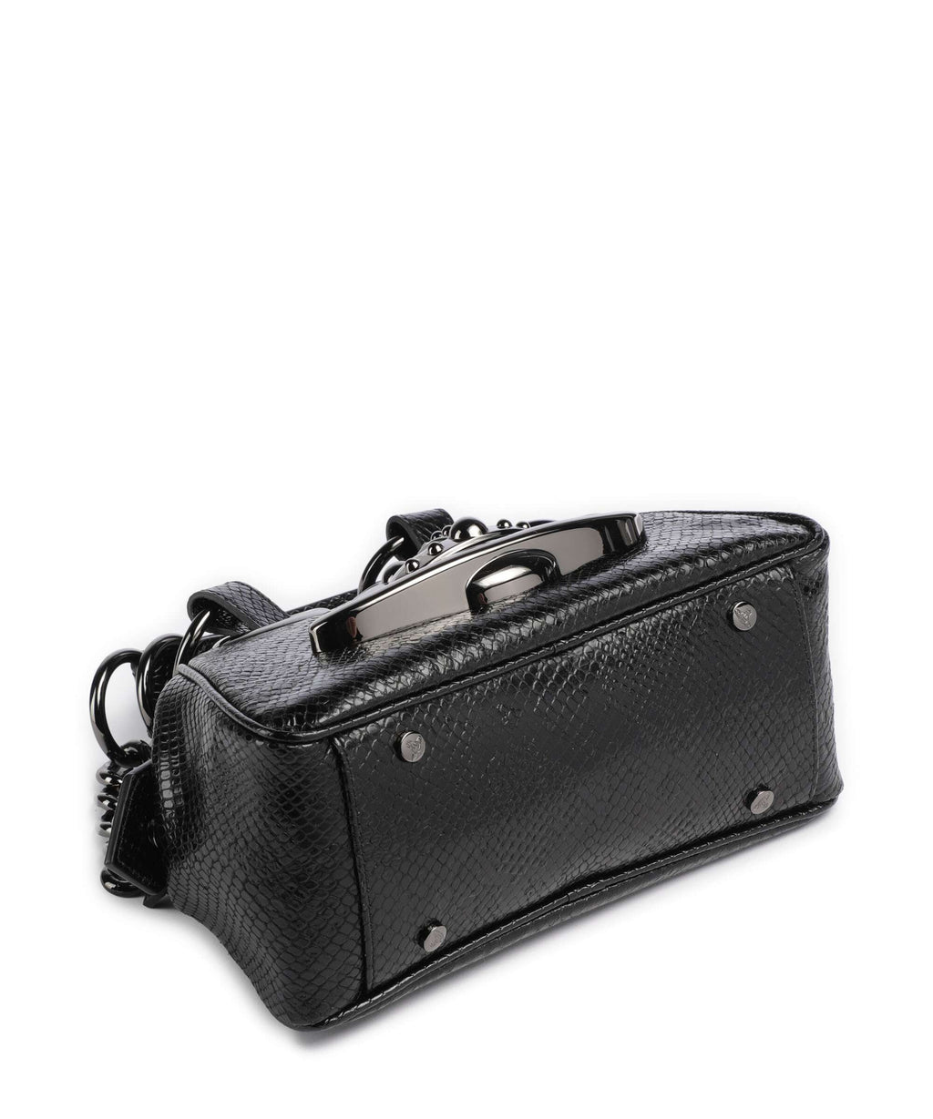 Vivienne Westwood Archive Python-Effect Embossed Shoulder bag black