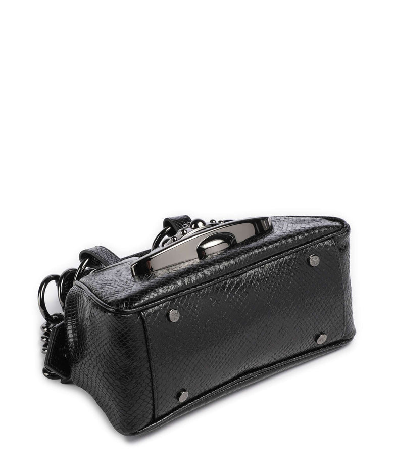 Vivienne Westwood Archive Python-Effect Embossed Shoulder bag black