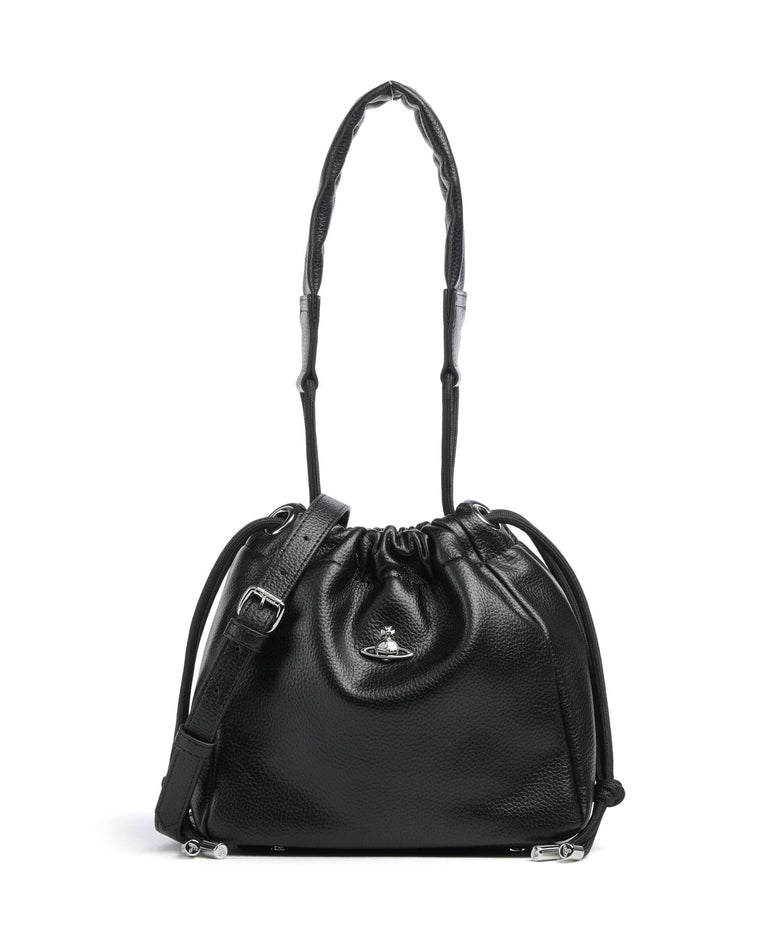 Vivienne Westwood Hilary Grain Small Bucket bag black