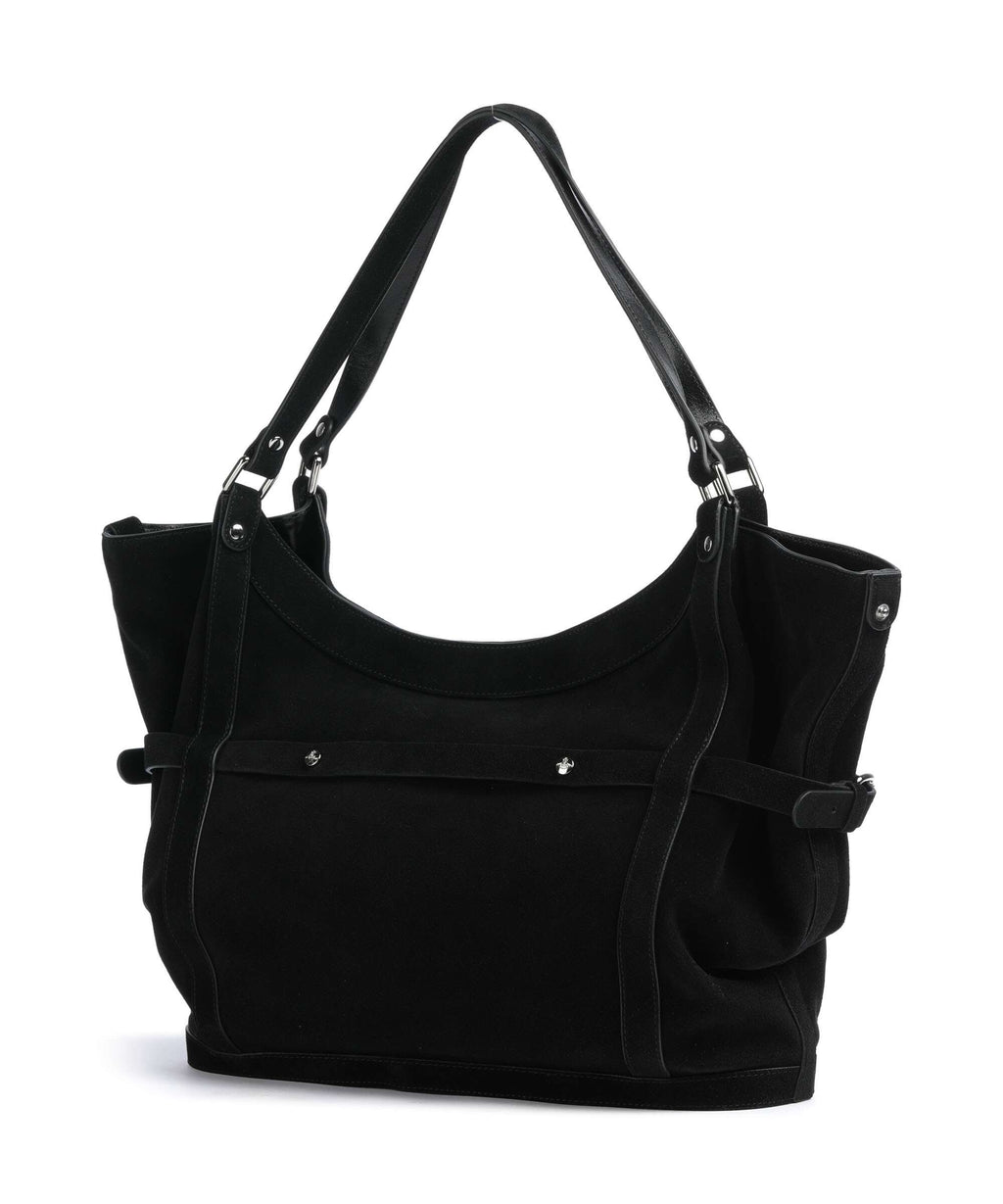 Vivienne Westwood Frankie Suede Large Tote bag black