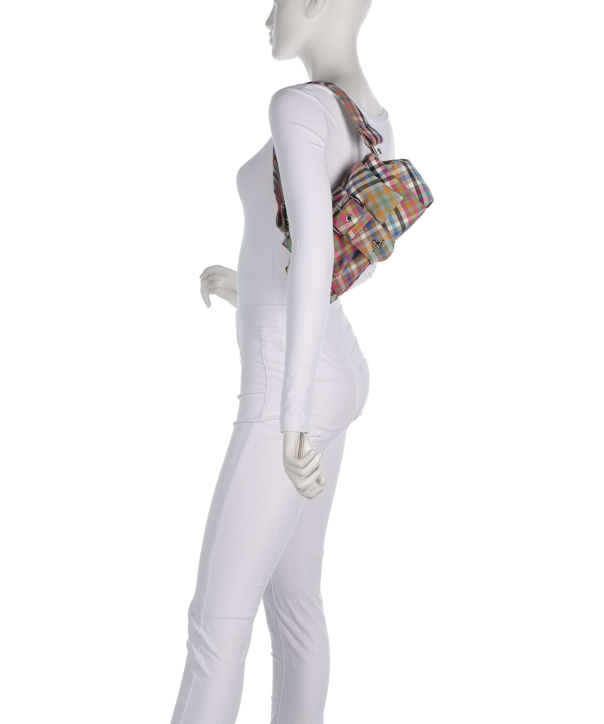 Vivienne Westwood Hazel Heather Check Treasure Shoulder bag multicolour