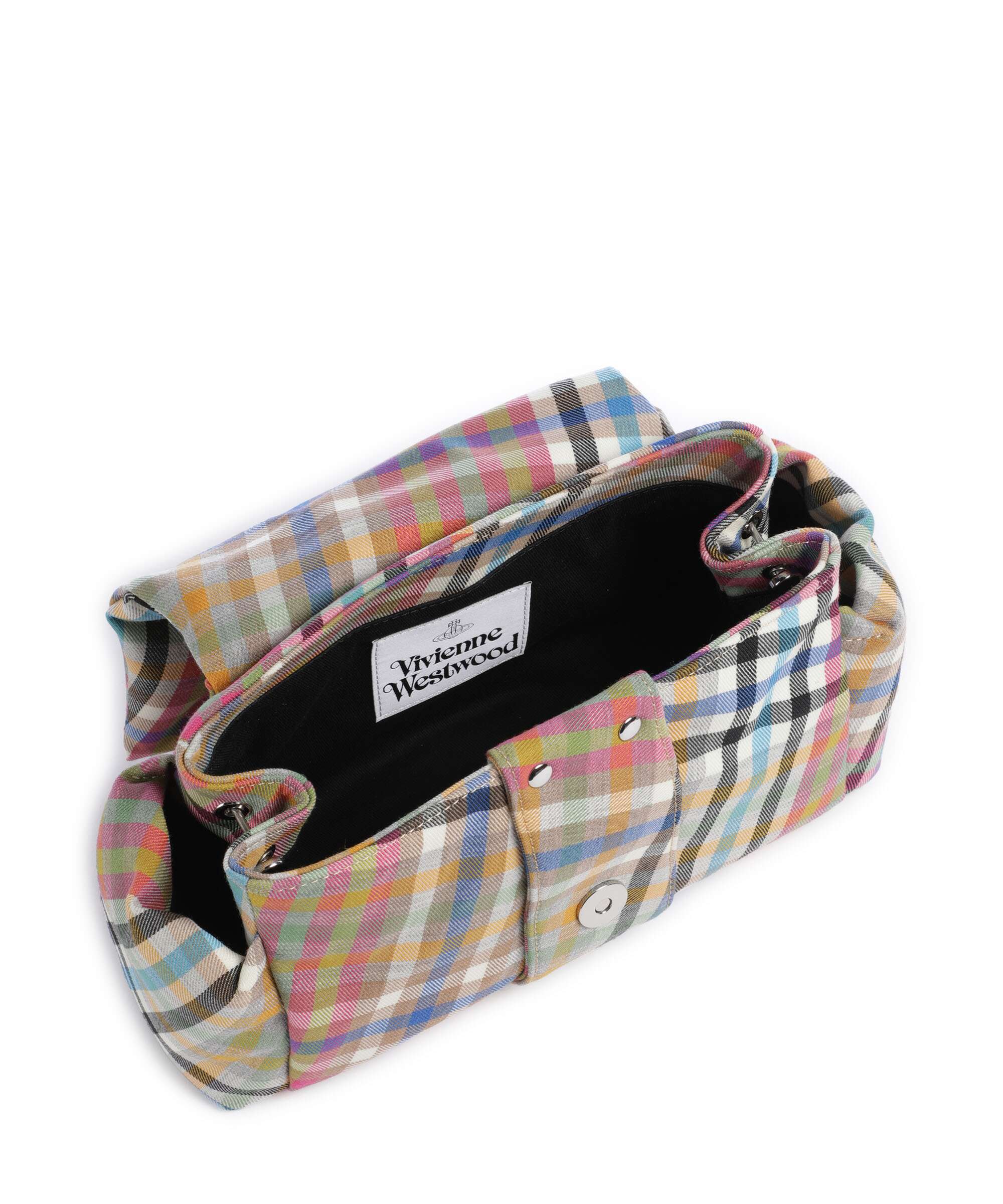 Vivienne Westwood Hazel Heather Check Treasure Shoulder bag multicolour