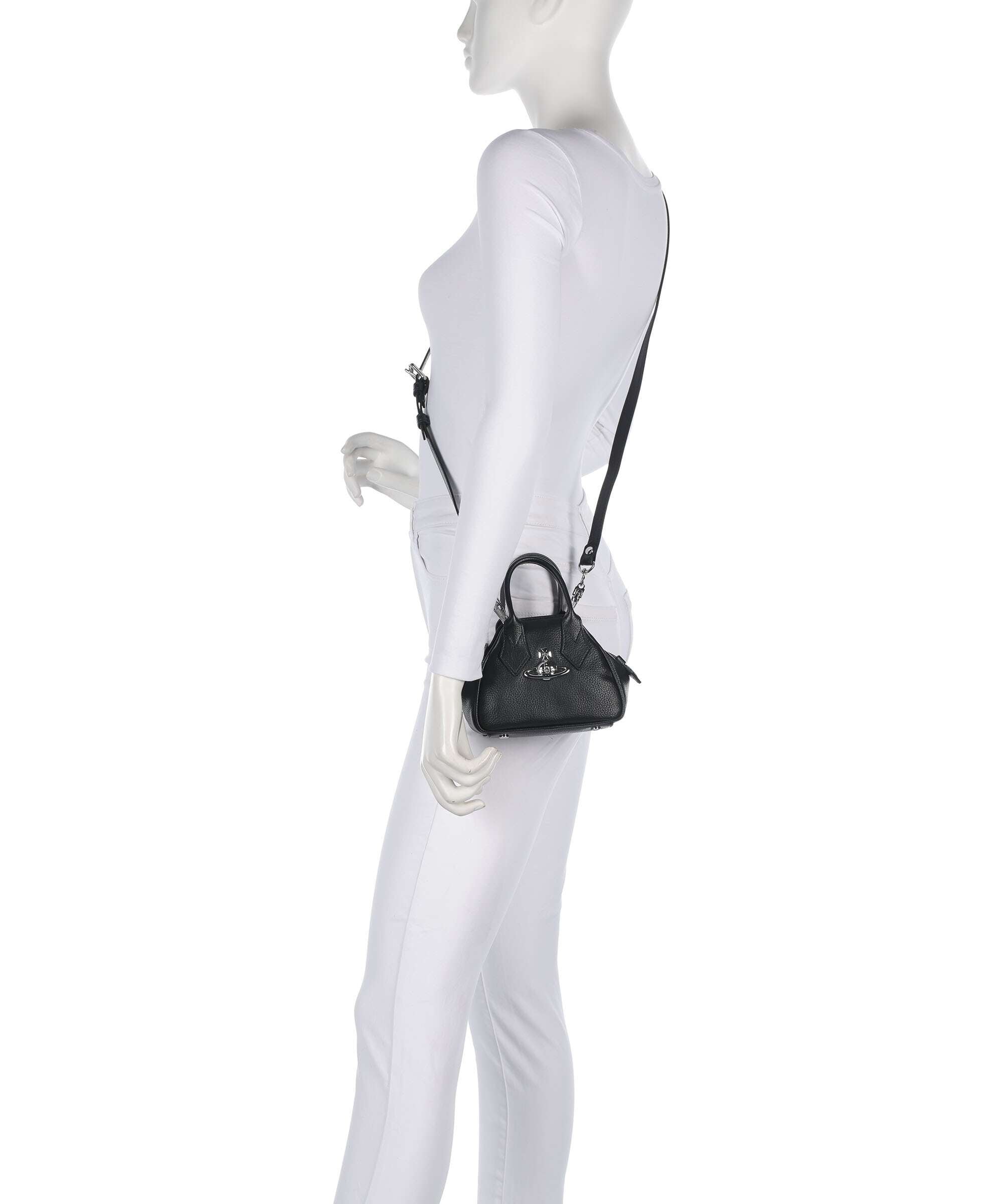 Vivienne Westwood Yasmine Grain Mini Crossbody bag black