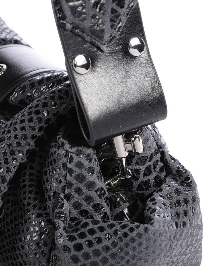 Vivienne Westwood Hazel Snake Effect Shoulder bag dark grey