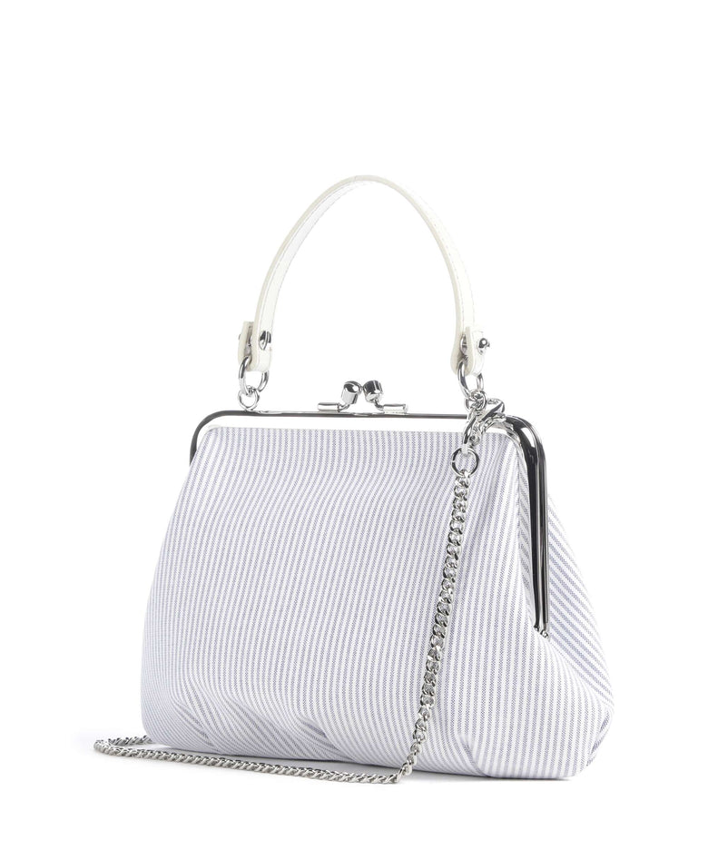 Vivienne Westwood Granny Frame Classic Oxford Shirt Handbag ink stripe