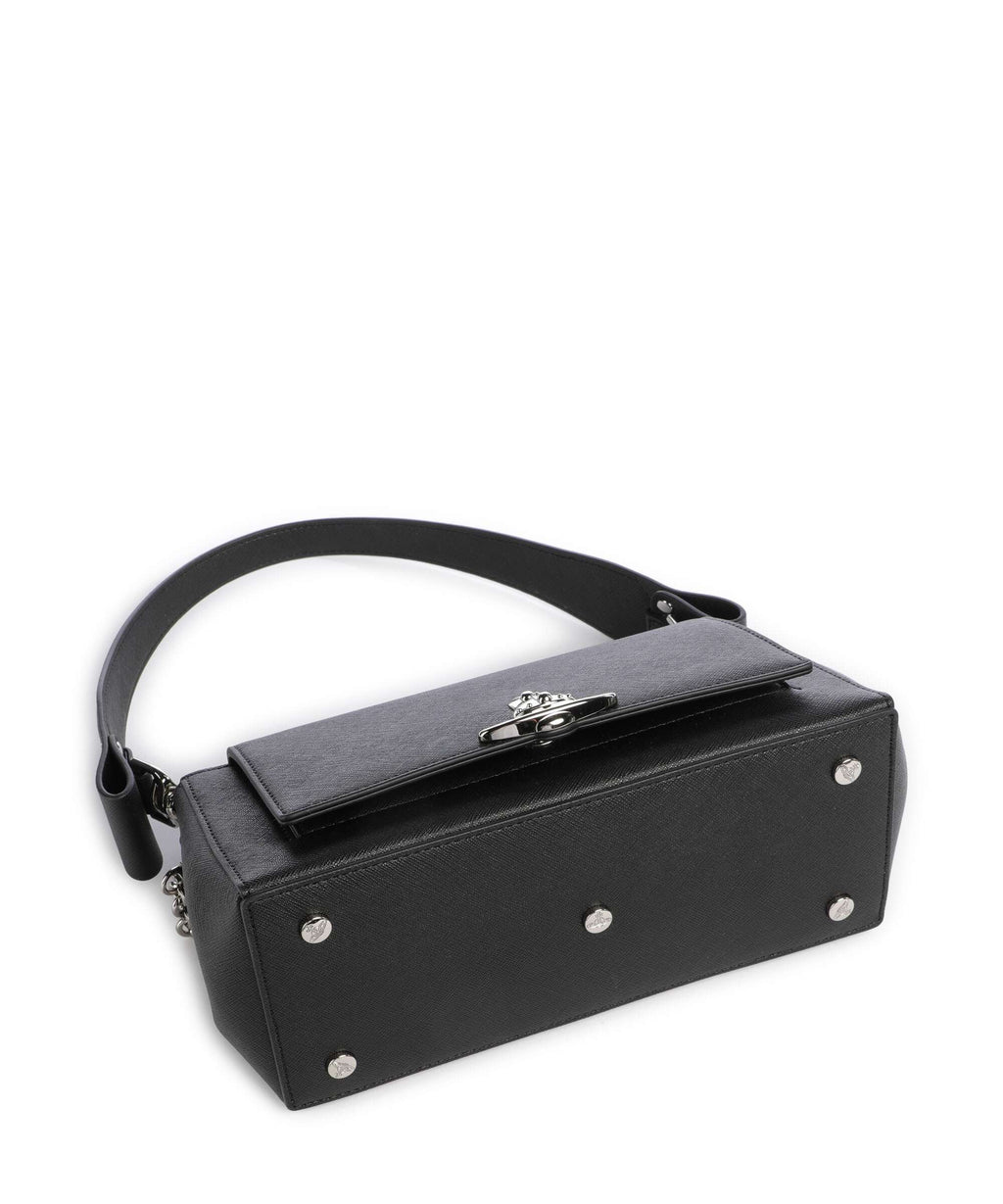 Vivienne Westwood Hazel Saffiano Plain Medium Shoulder bag black