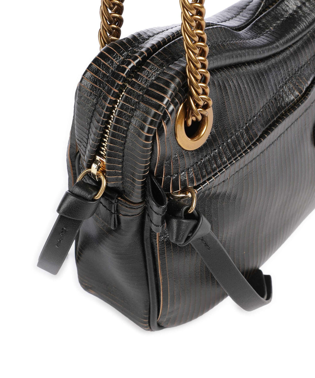 Vivienne Westwood Dolce Laser Line Medium Shoulder bag black/beige