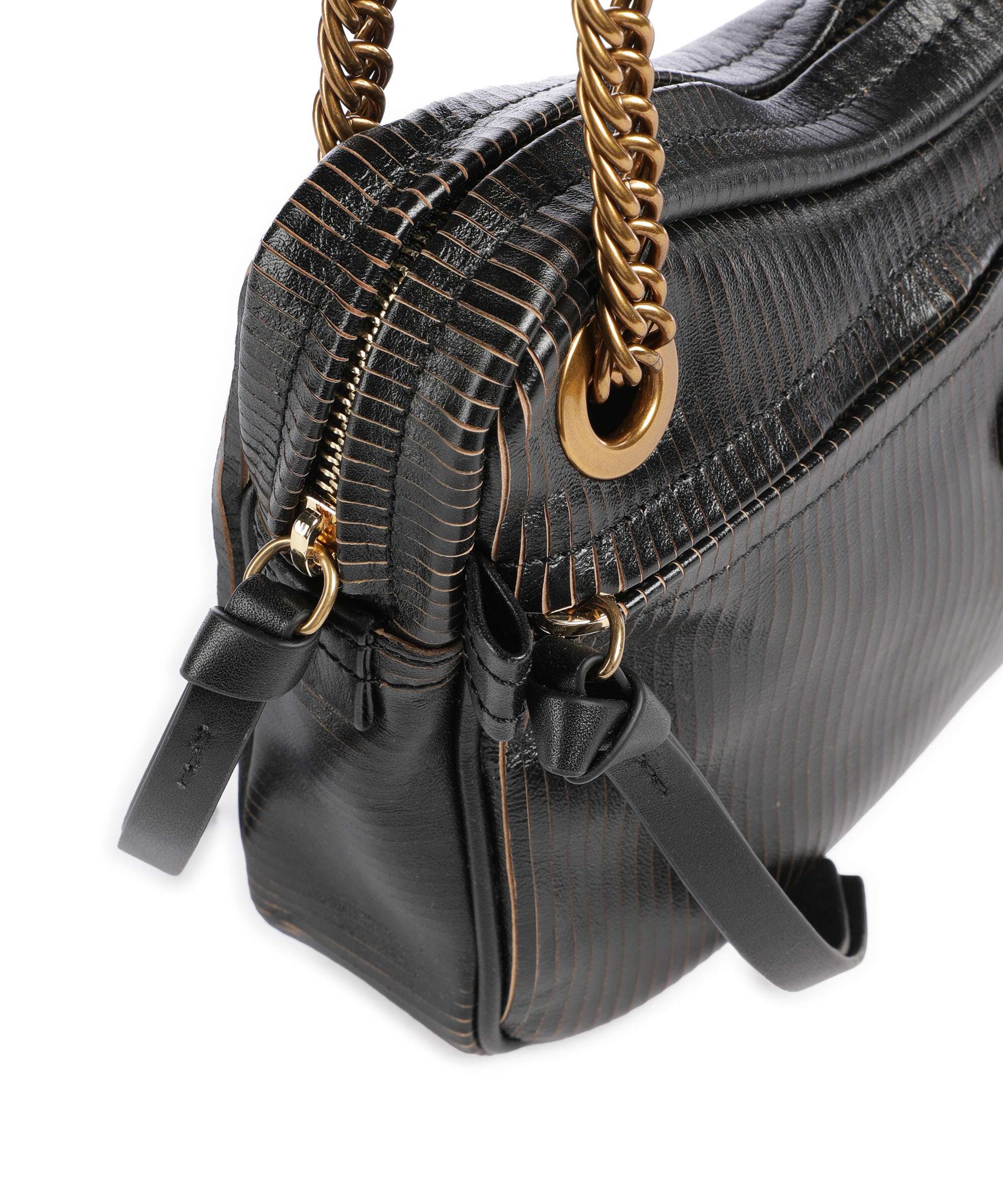 Vivienne Westwood Dolce Laser Line Medium Shoulder bag black/beige
