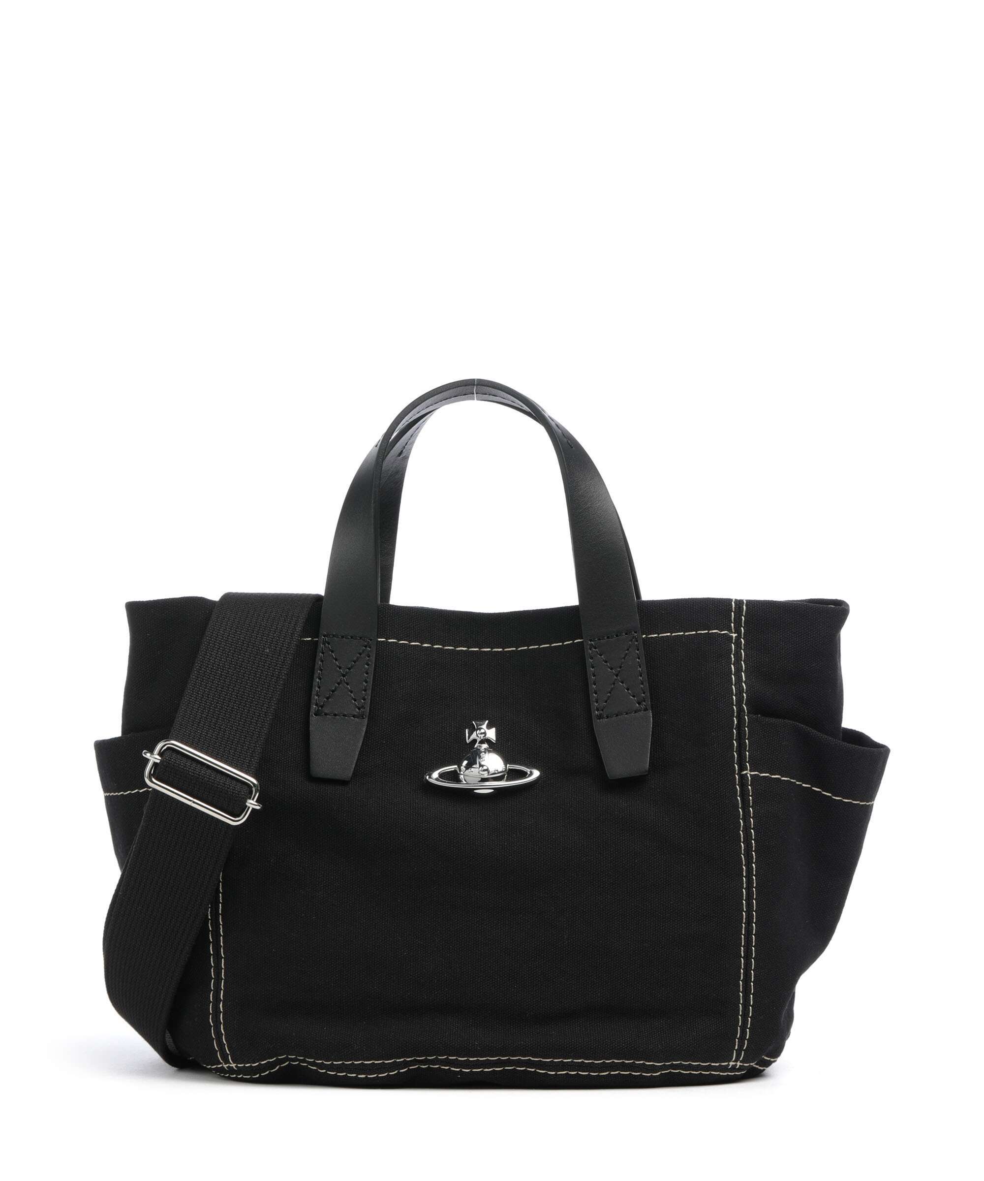 Vivienne Westwood Henry Canvas Small Handbag black