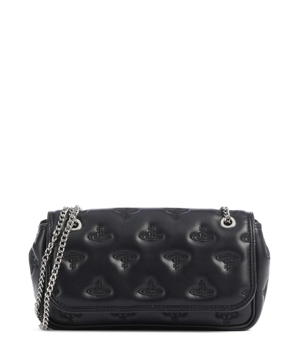 Vivienne Westwood Chain Multi Orb Soft Shoulder bag black