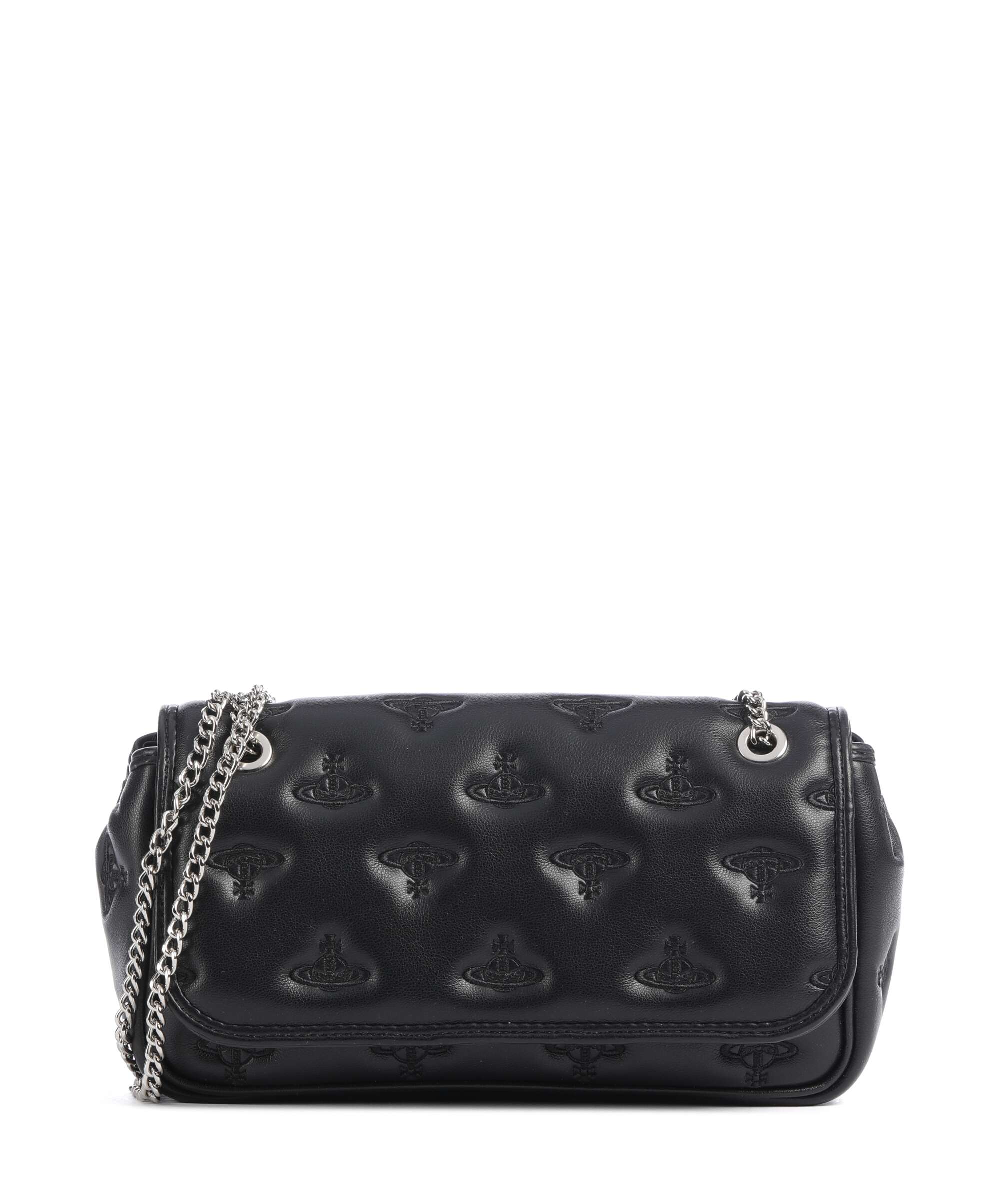 Vivienne Westwood Chain Multi Orb Soft Shoulder bag black