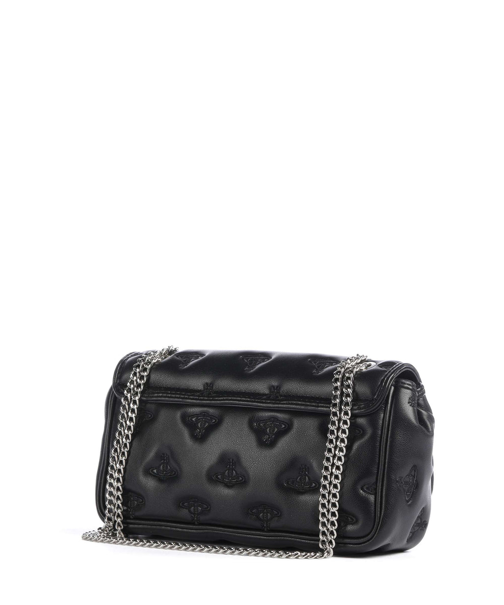 Vivienne Westwood Chain Multi Orb Soft Shoulder bag black