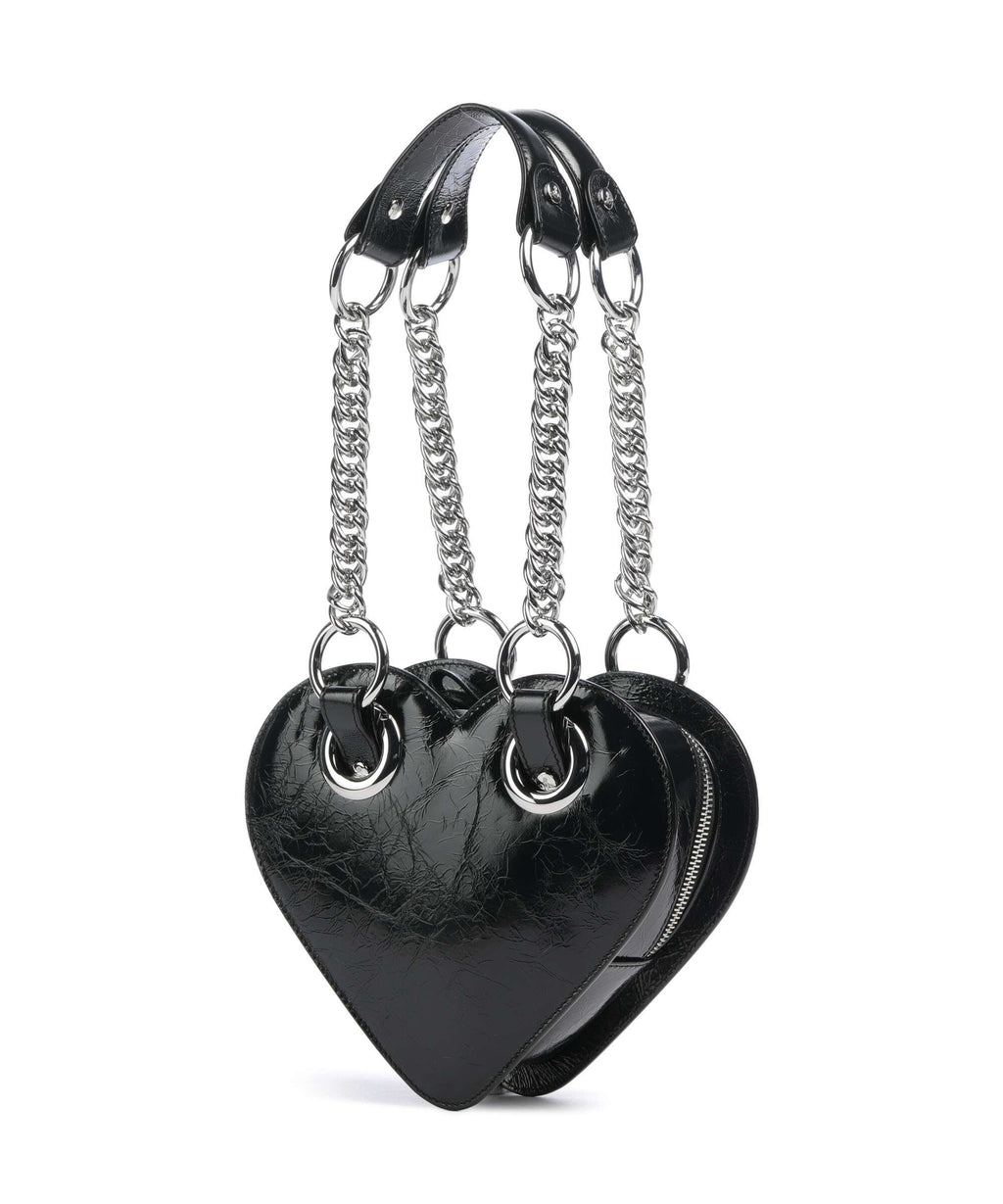 Vivienne Westwood Juliet Heart Naplak Handbag black