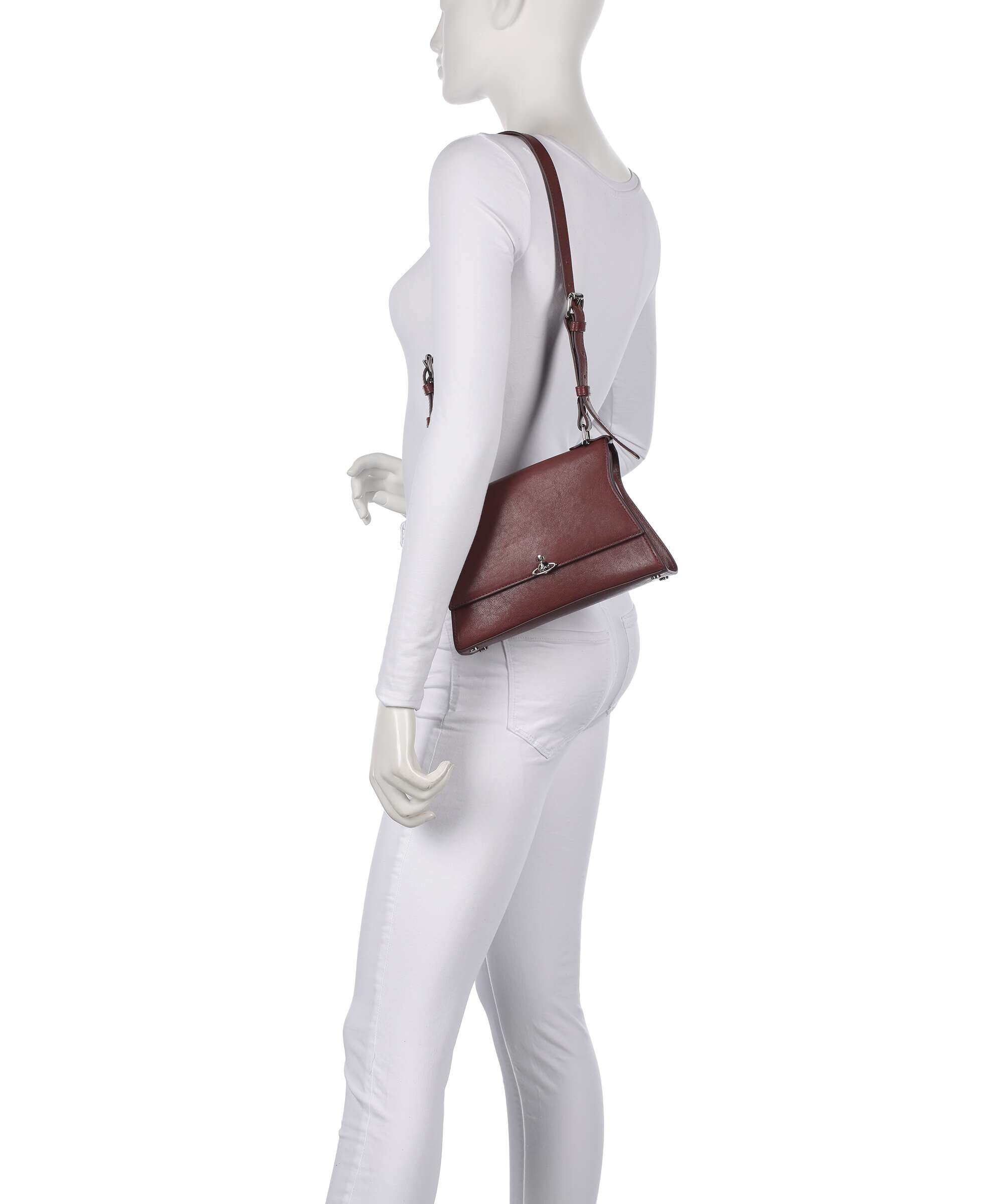Vivienne Westwood Bianca Supple Small Shoulder bag chestnut