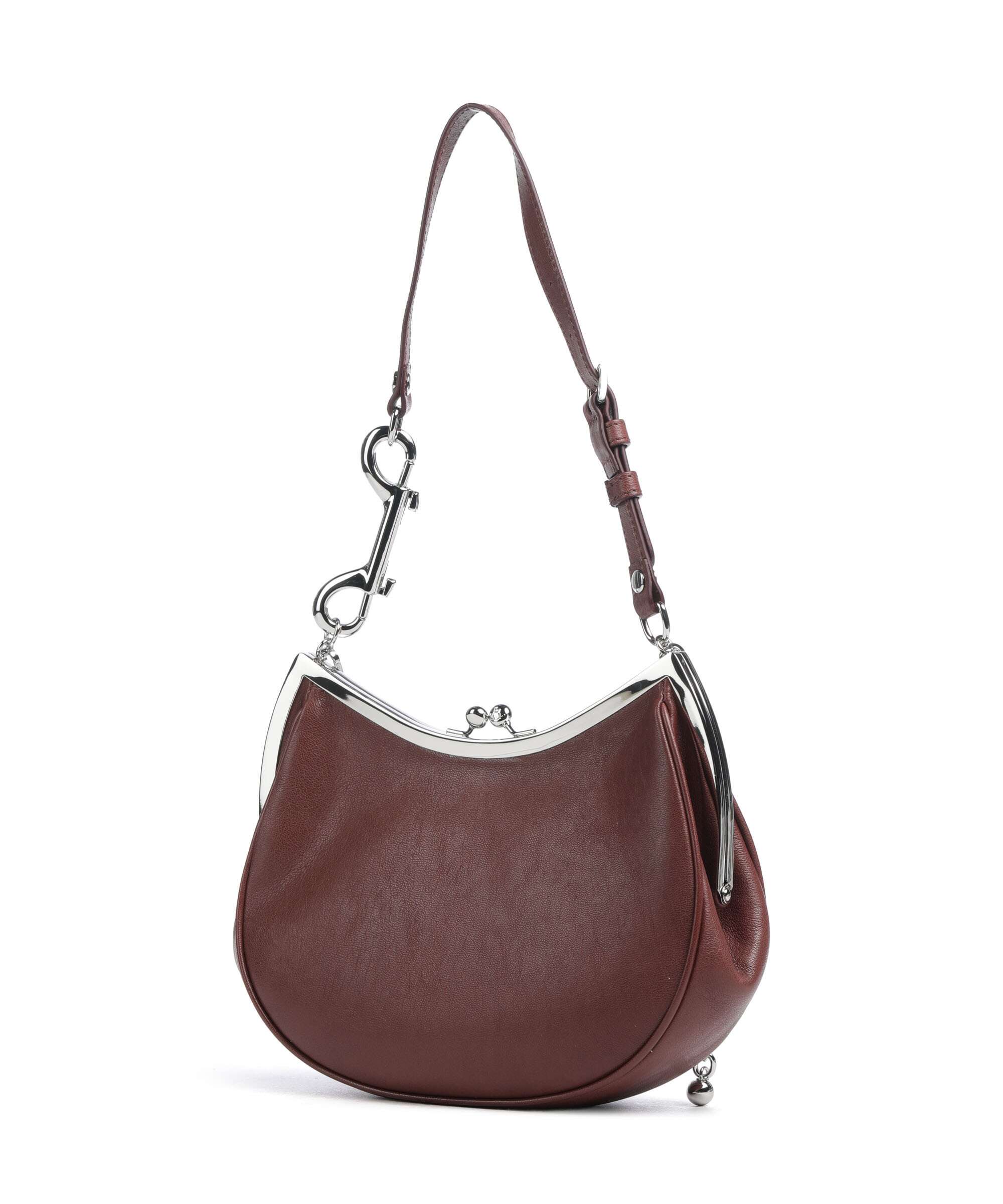 Vivienne Westwood Charm Frame Supple Shoulder bag chestnut