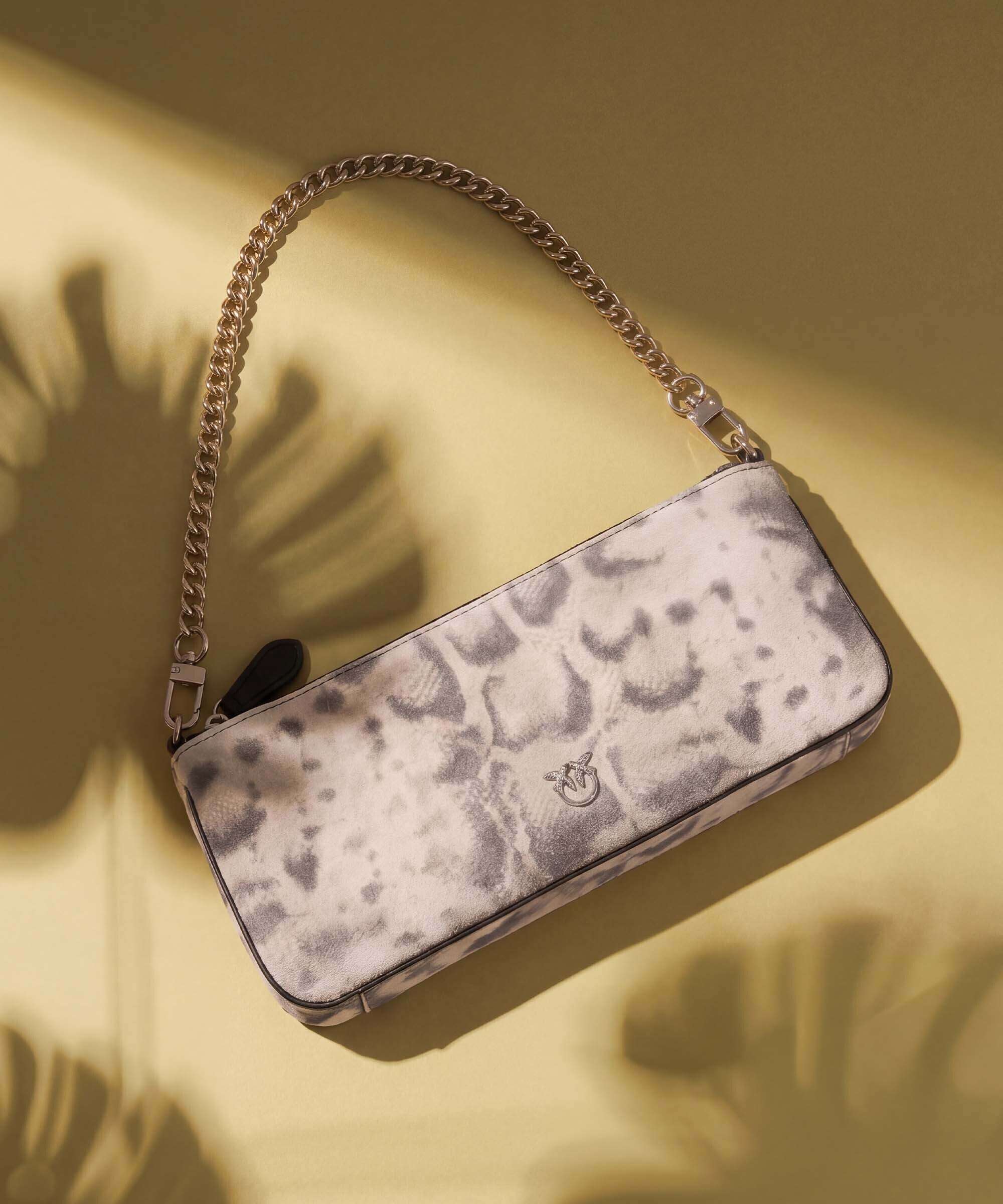 Pinko Flat Horizontal Shoulder bag avorio/nero/beige
