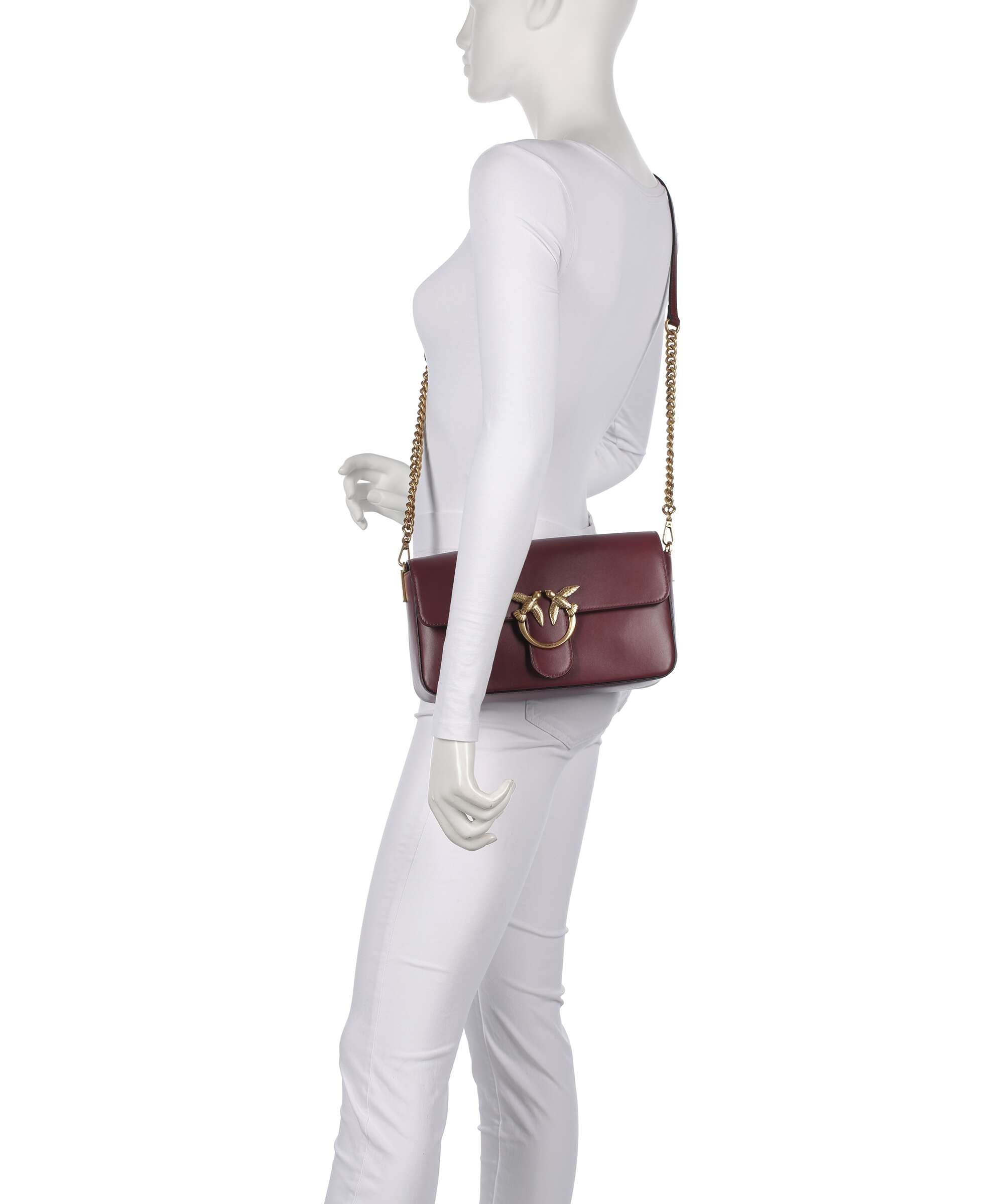 Pinko Love One Classic Slouchy Crossbody bag ribes intenso/antique gold