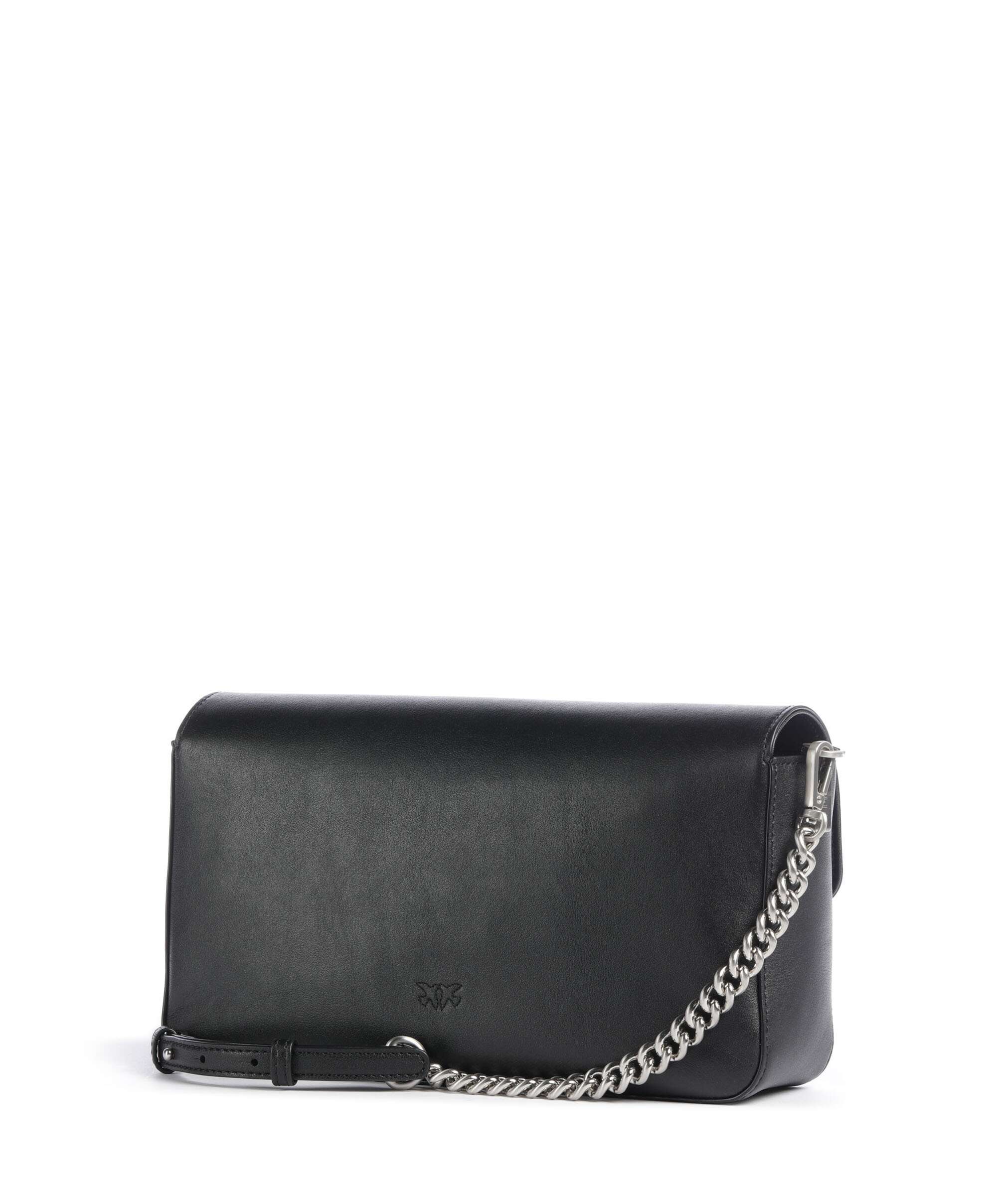 Pinko Love One Classic Slouchy Crossbody bag nero limousine/matt silver