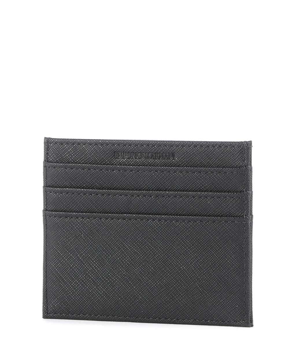 Emporio Armani Business Regenerated Credit card holder black