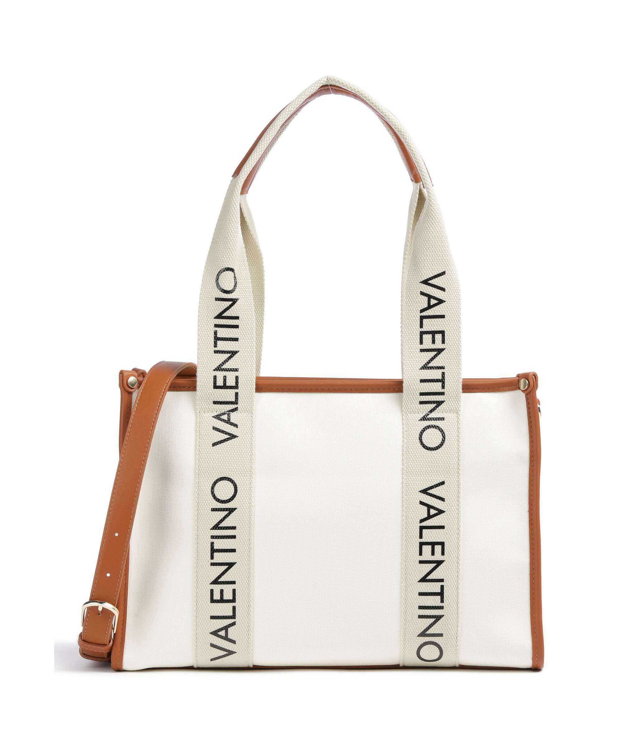 Valentino Bags Candle Shopper Canvas naturale/cuoio - VBS7DD01-F29