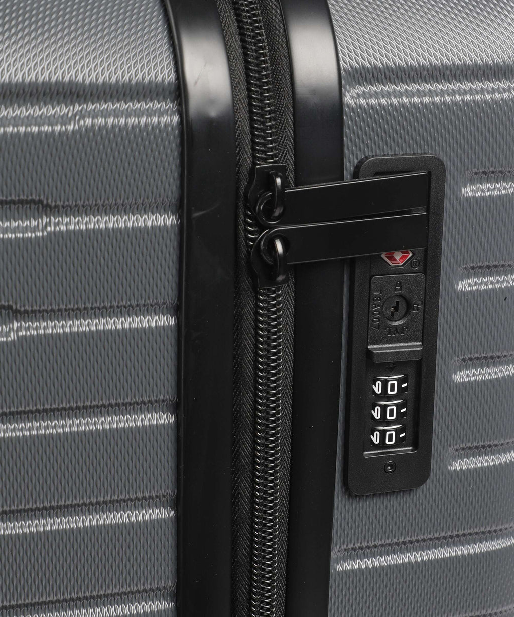 Valentino Bags Mercury Spinner (4 wheels) gunmetal