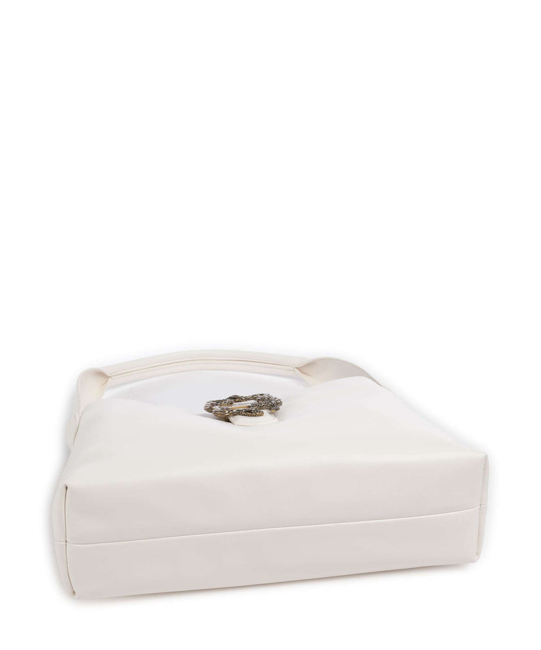 Just Cavalli Iconic Snakes Hobo bag white