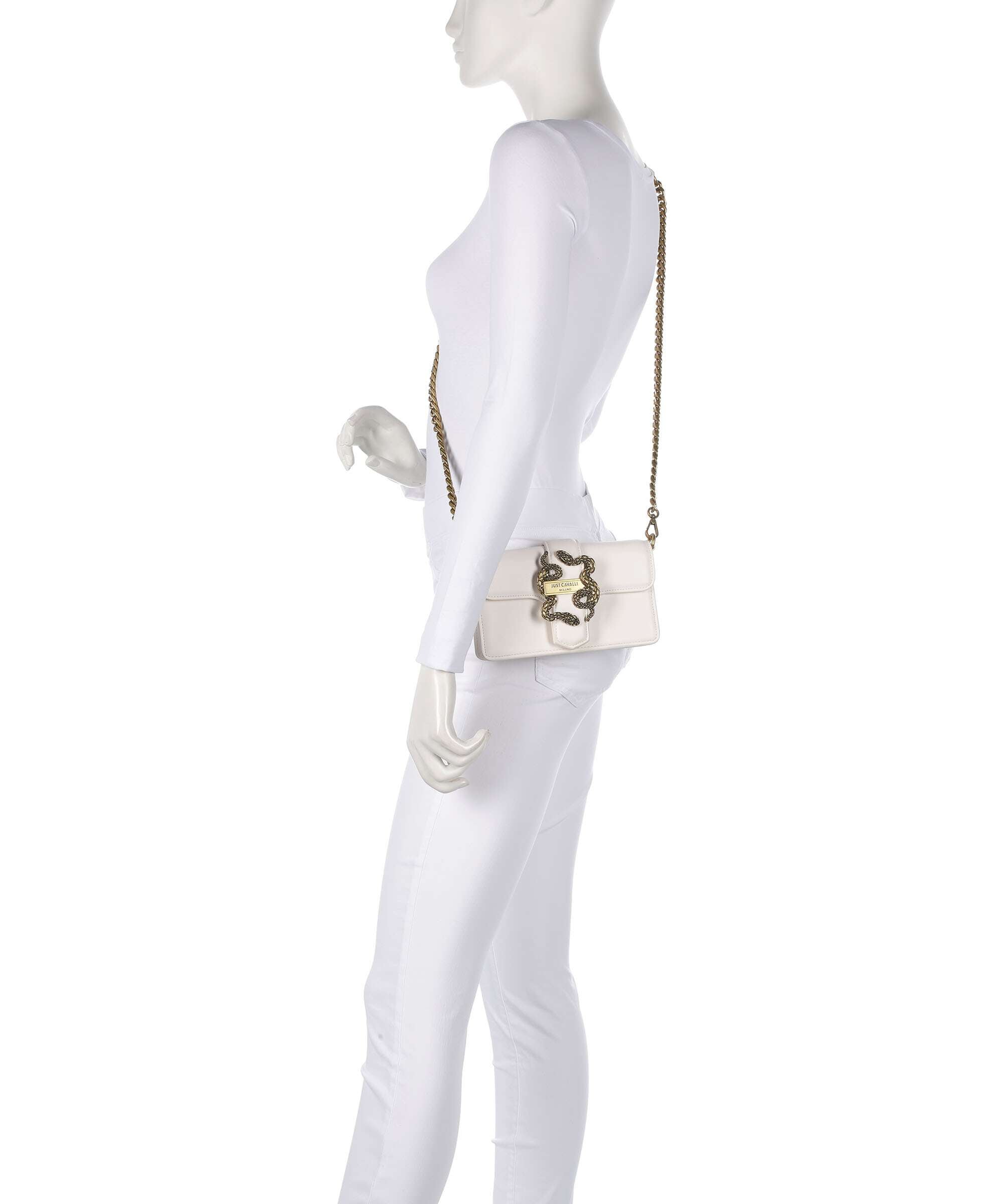 Just Cavalli Iconic Snakes Wallet white