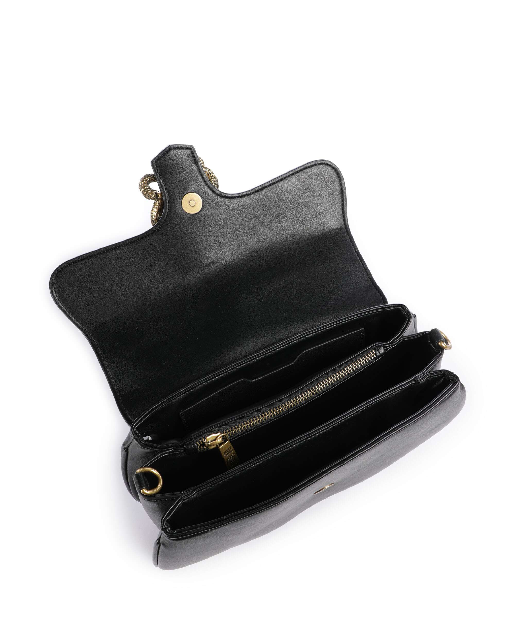 Just Cavalli Iconic Snakes Shoulder bag black
