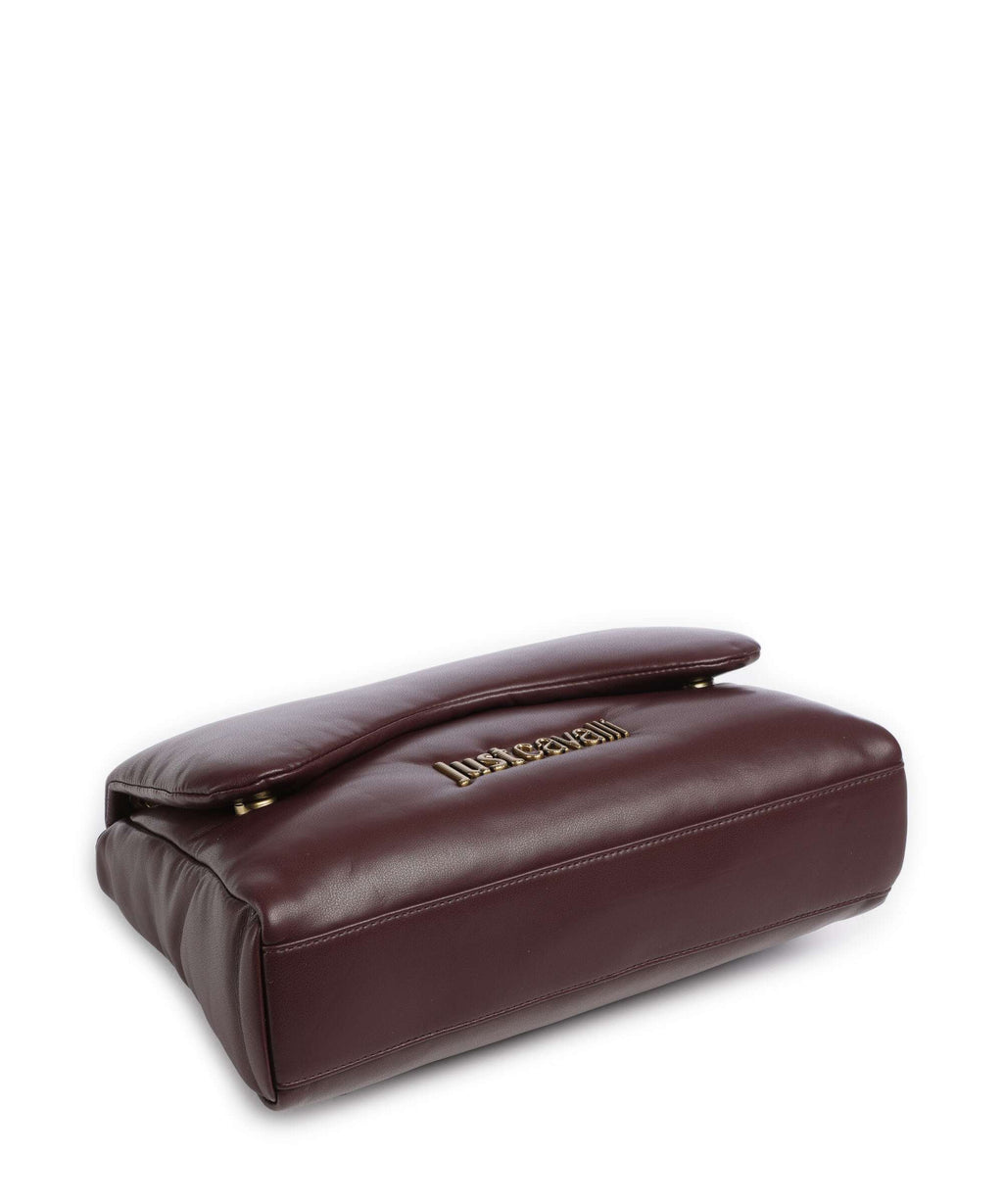 Just Cavalli Puffy Foulard Shoulder bag dark purple