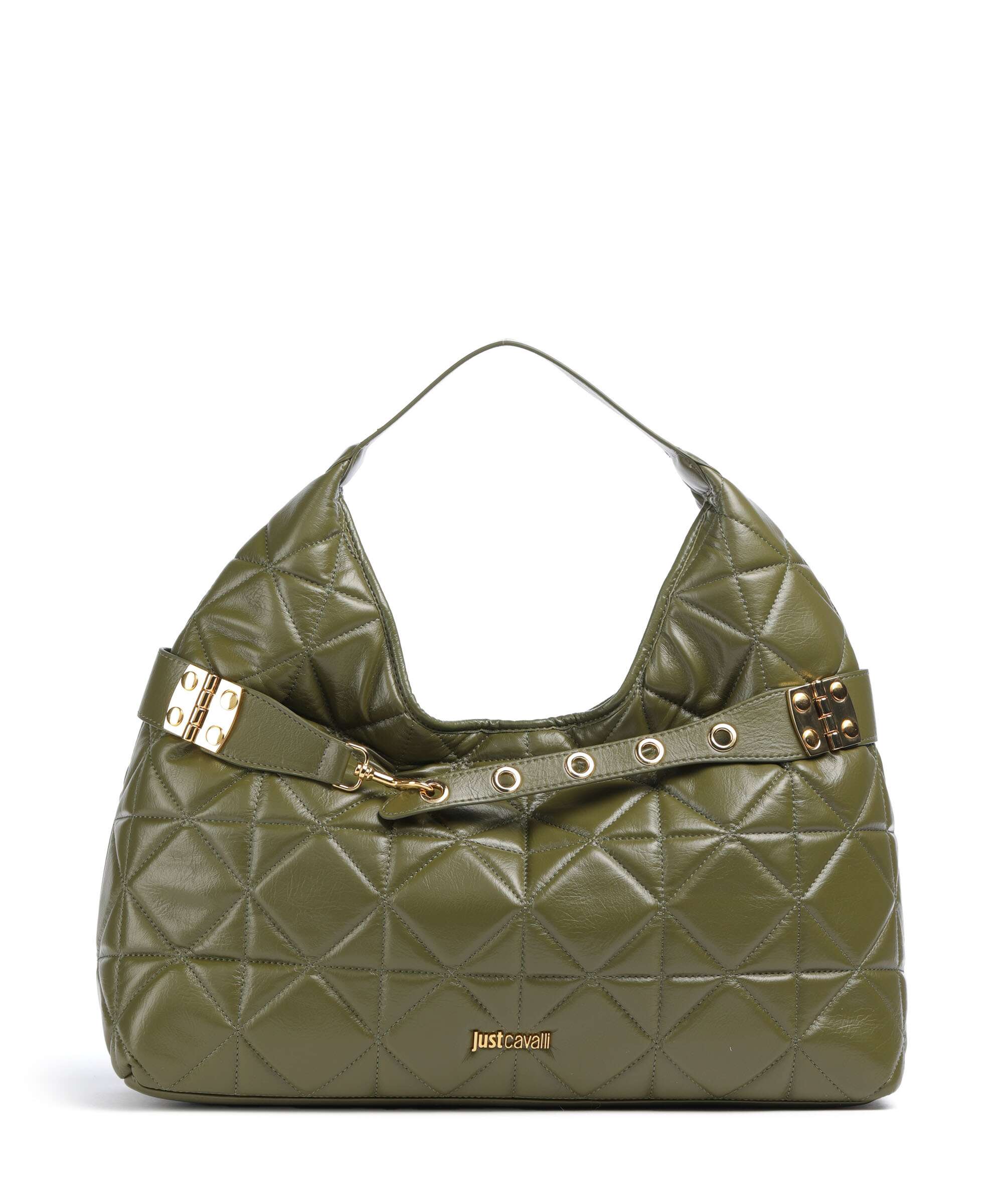 Just Cavalli Hobo bag military olive