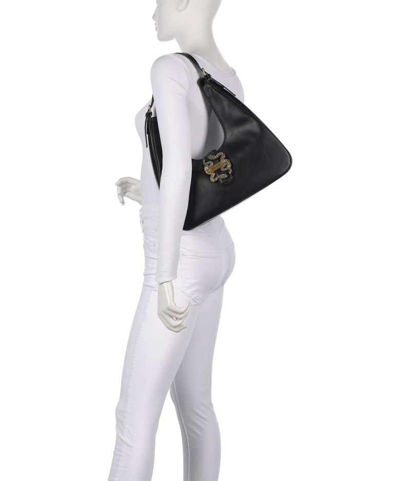 Just Cavalli Iconic Snakes Hobo bag black