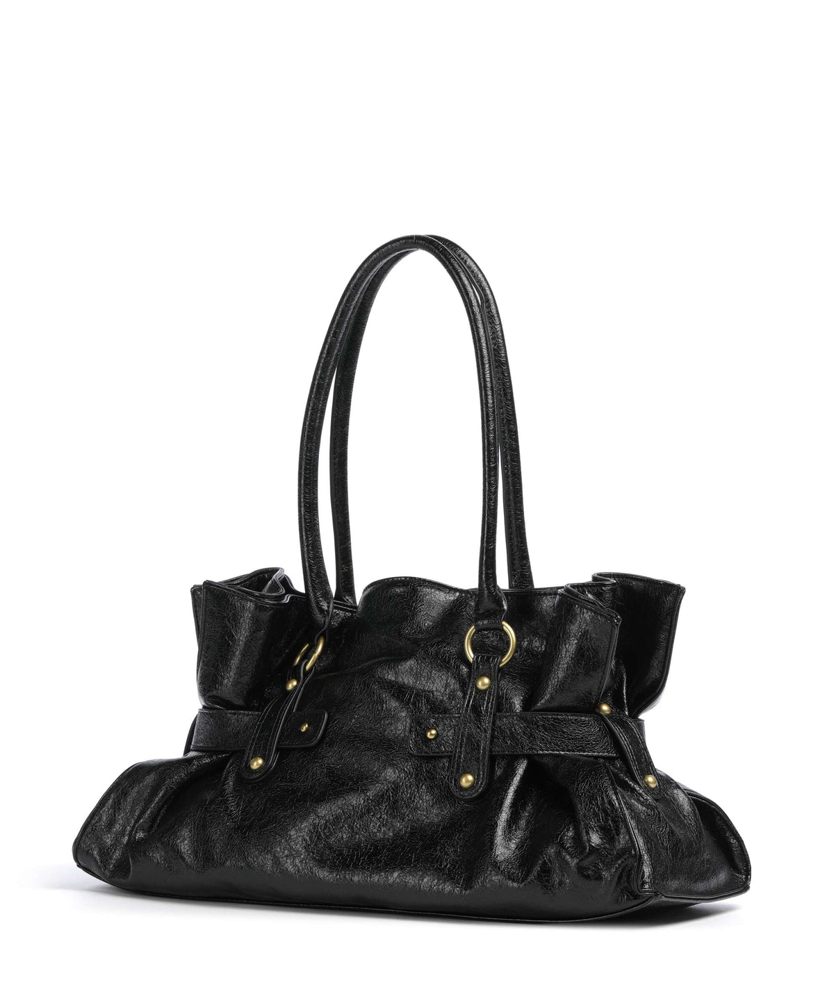 Just Cavalli Iconic Snakes Bow Tote bag black