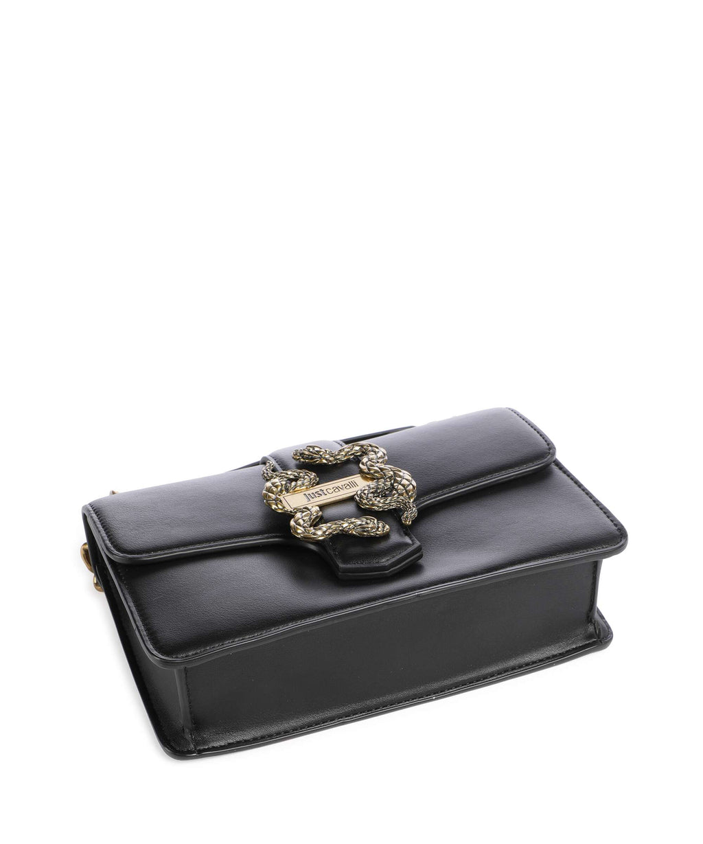 Just Cavalli Iconic Snakes Shoulder bag black