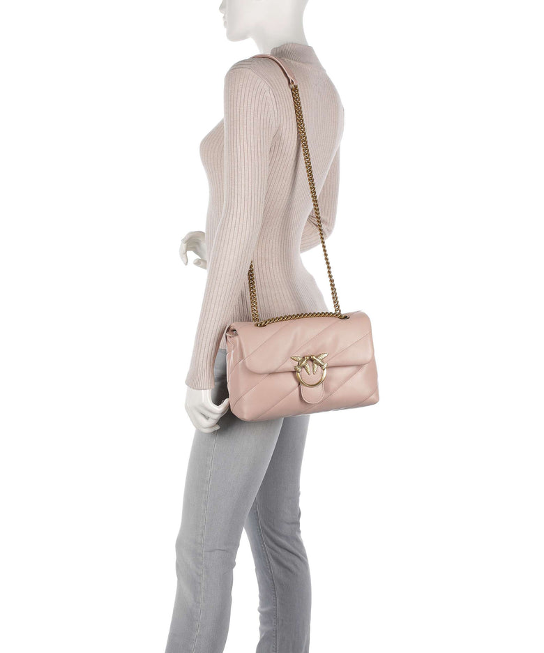 Pinko Love Puff Classic Shoulder bag cipria/antique gold