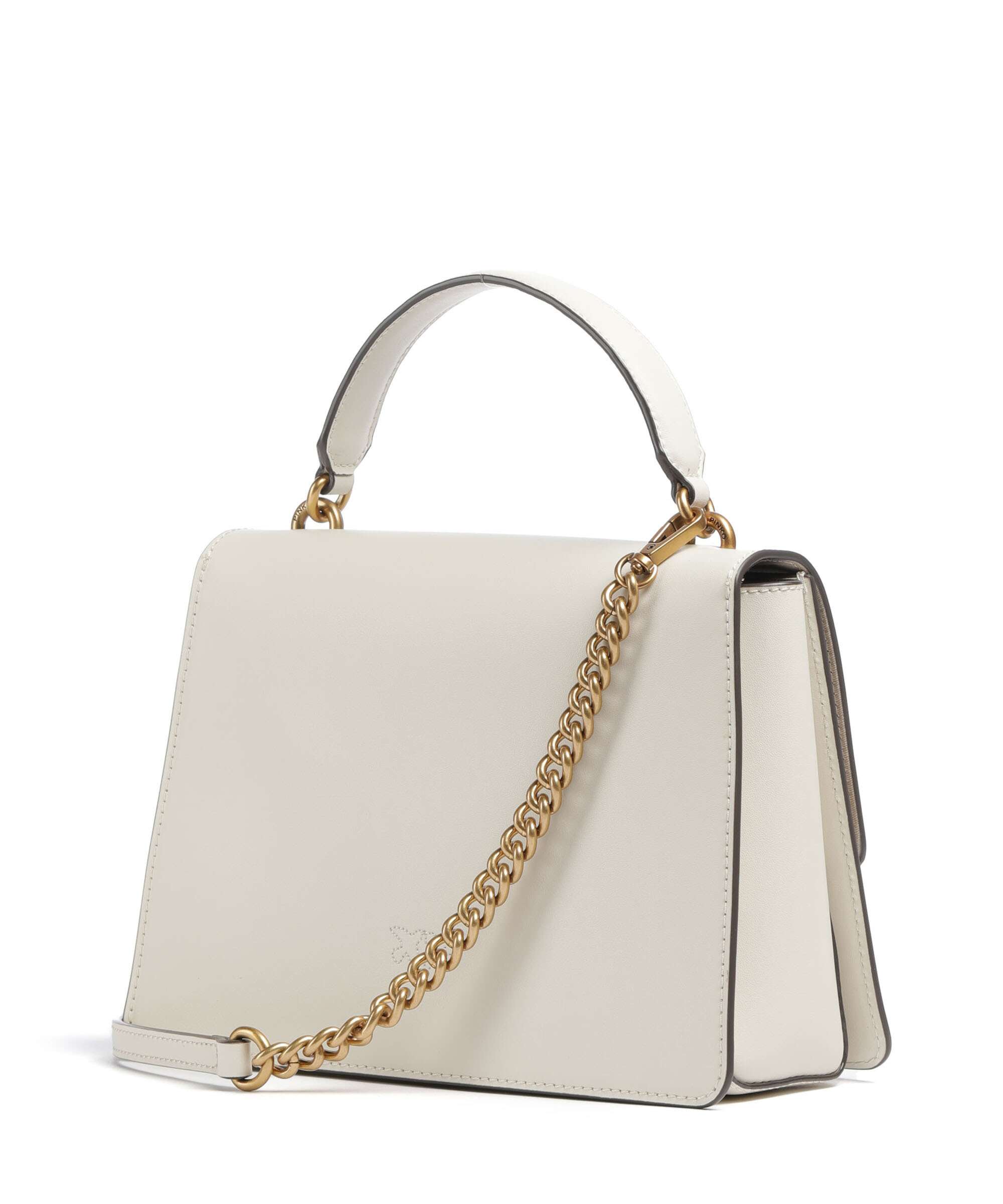 Pinko Love One Classic Handbag bianco seta/antique gold