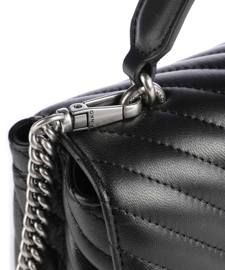 Pinko Love Lady Puff Mini Handbag nero/old silver