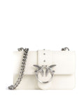 Pinko Love One Mini Crossbody bag bianco seta/old silver