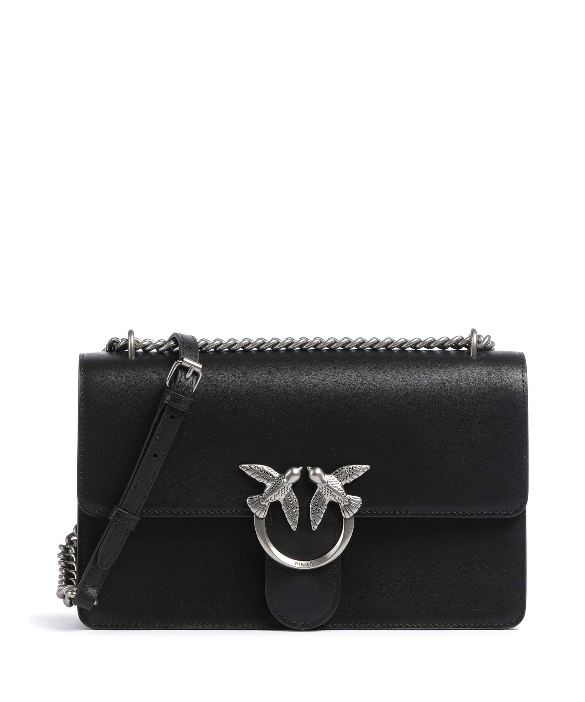 Pinko Love One Classic Shoulder bag nero/old silver