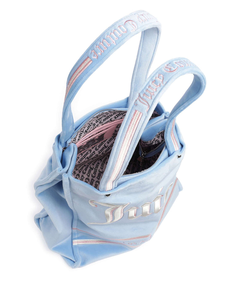 Juicy Couture Iris Velvet L Tote bag powder blue/white