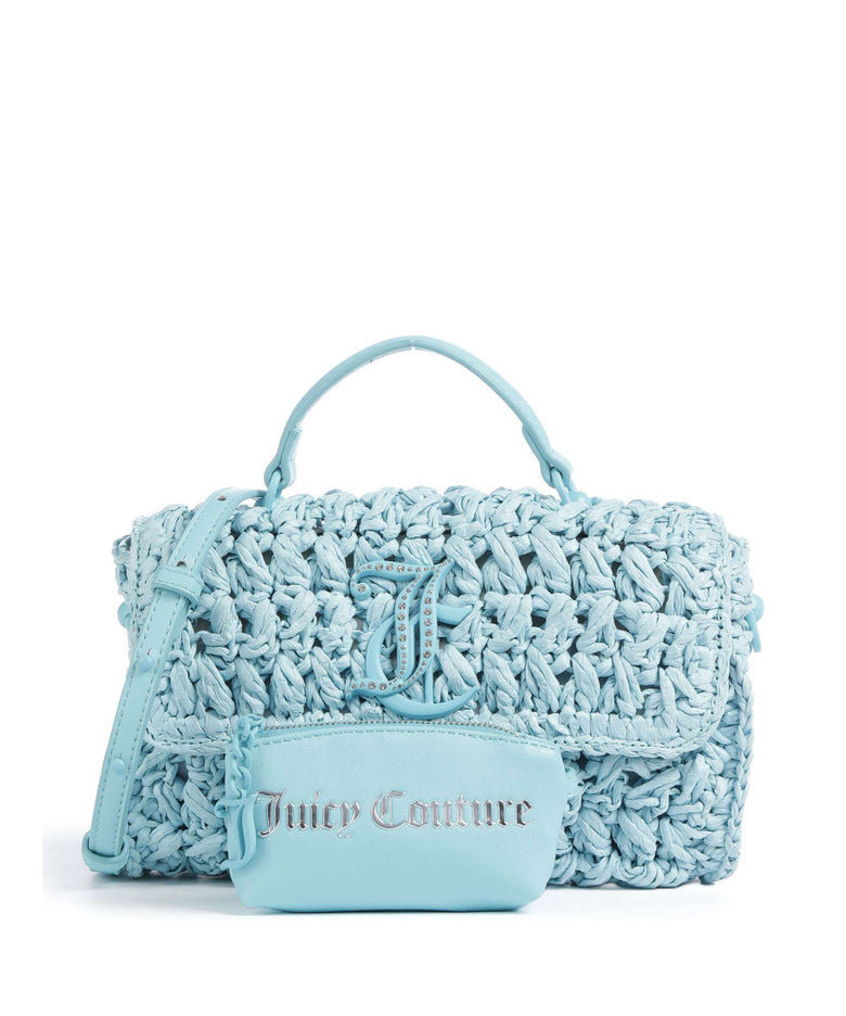 Juicy Couture Jodie Straw Crossbody bag turquoise